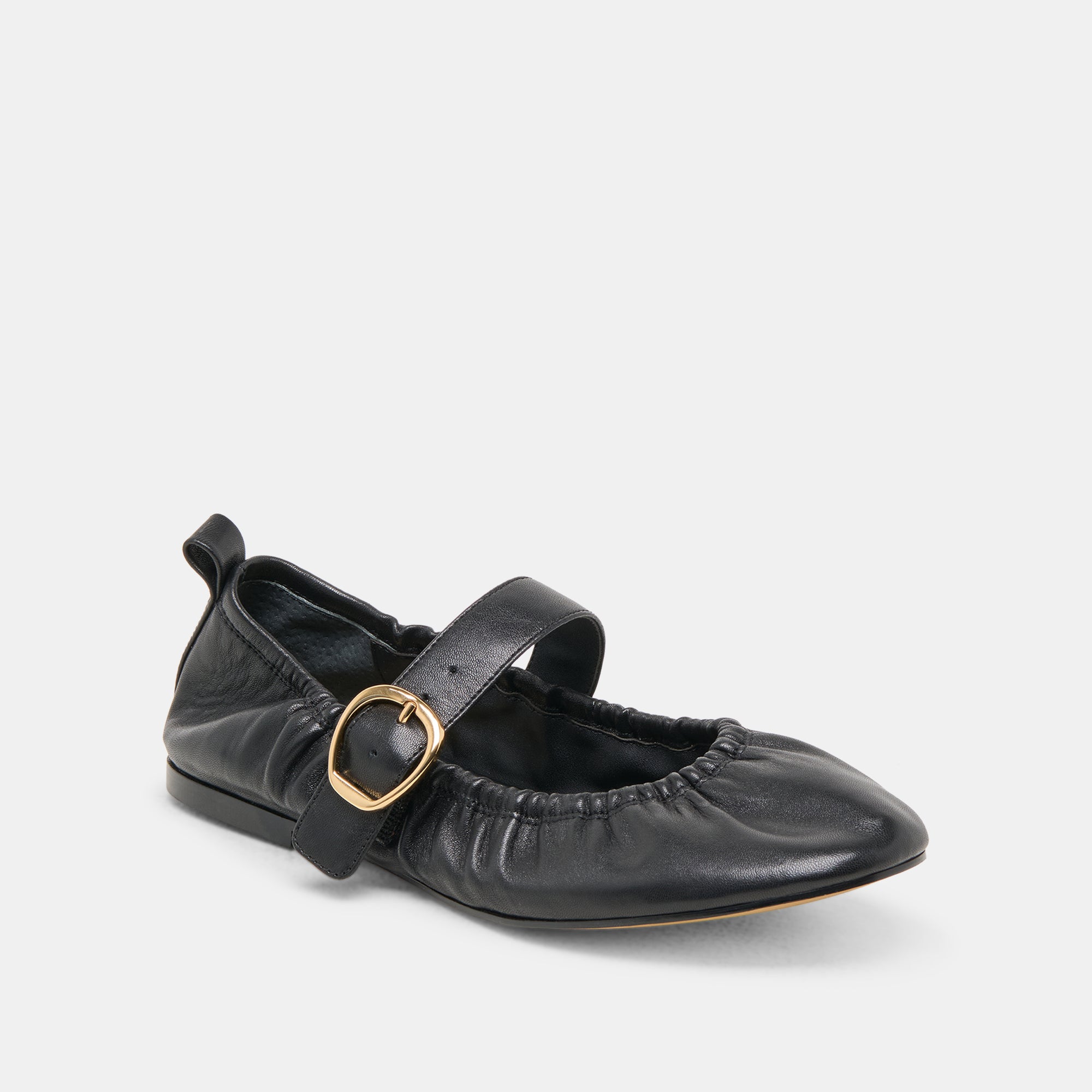 CAELY BALLET FLATS BLACK LEATHER - Image 5