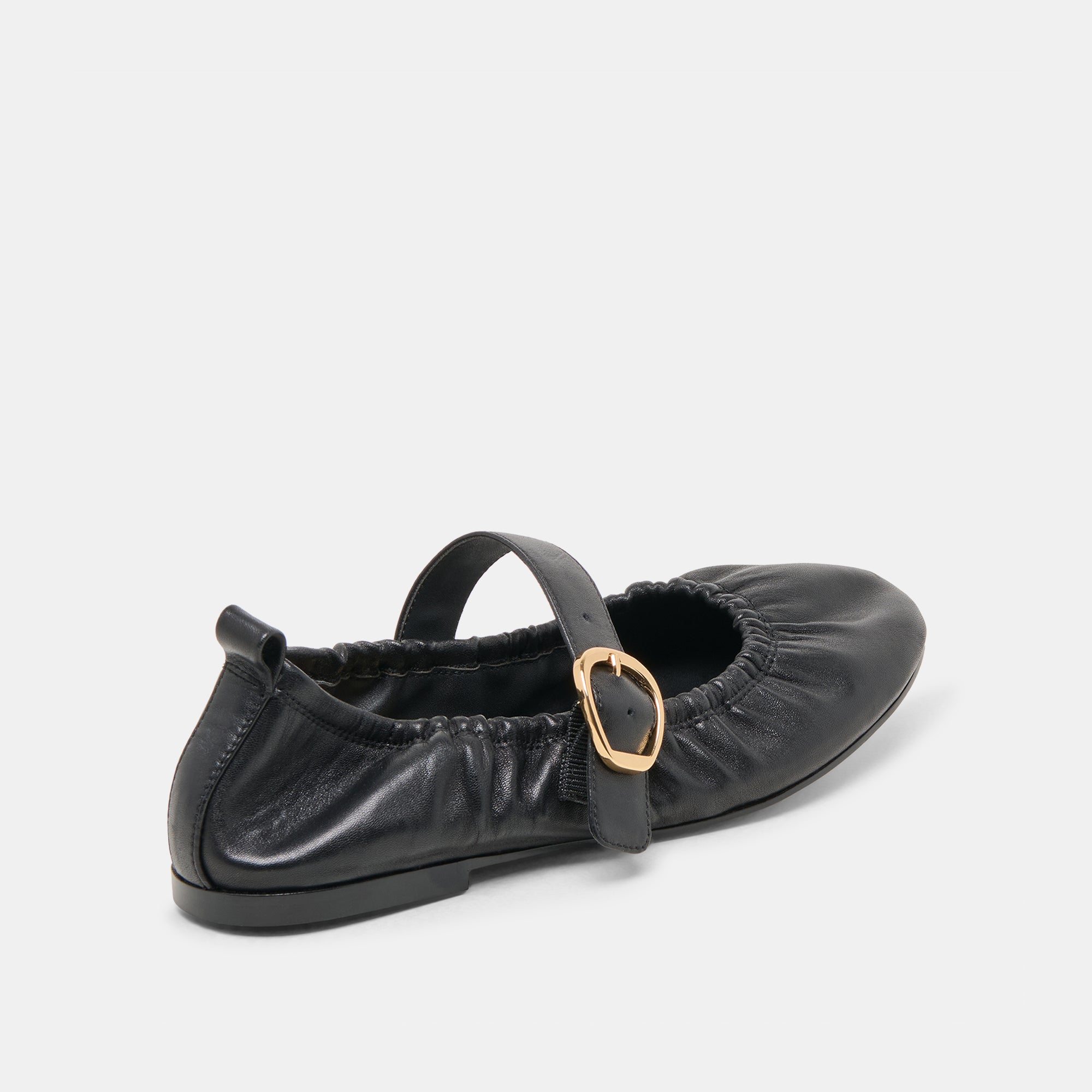 CAELY BALLET FLATS BLACK LEATHER - Image 3