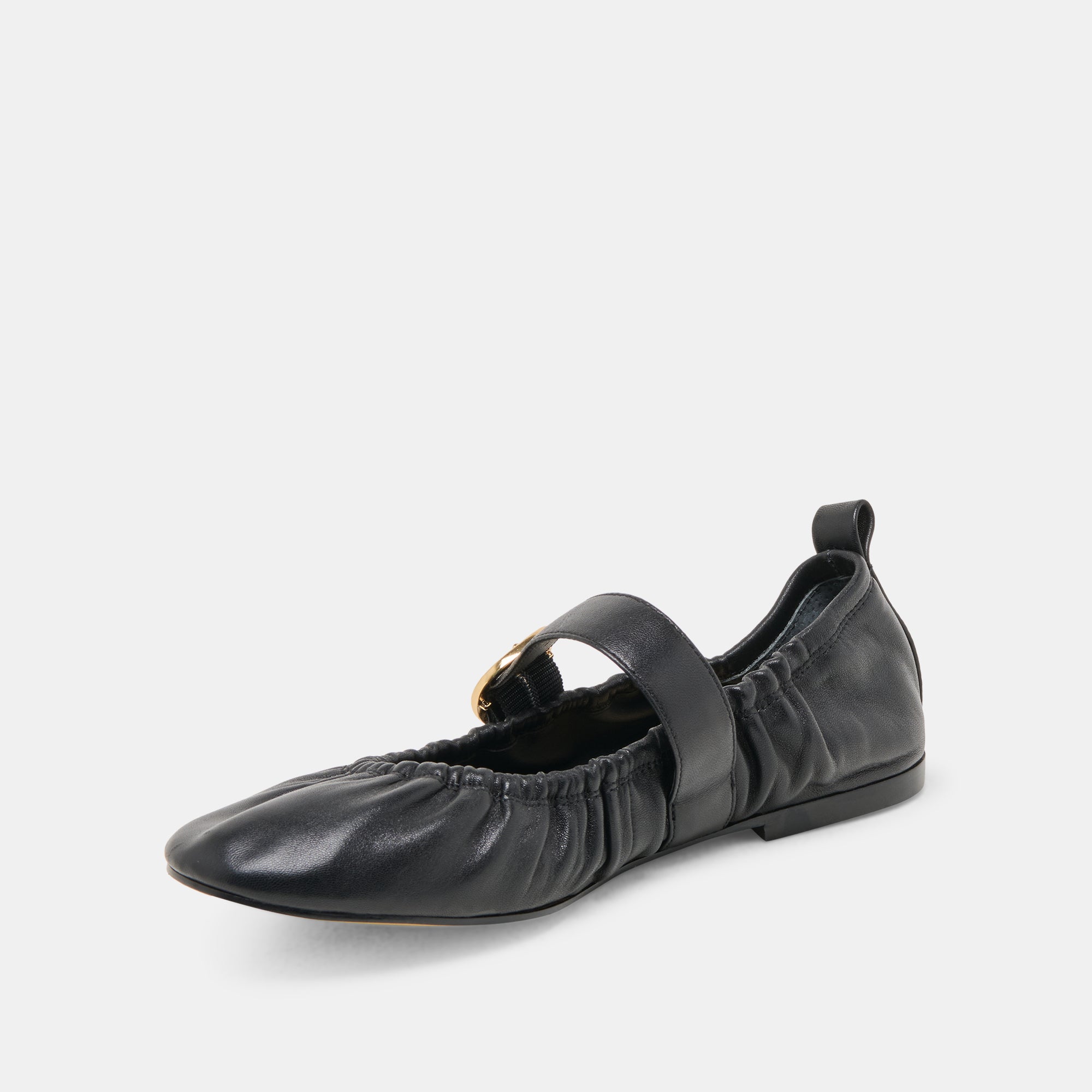 CAELY BALLET FLATS BLACK LEATHER - Image 6