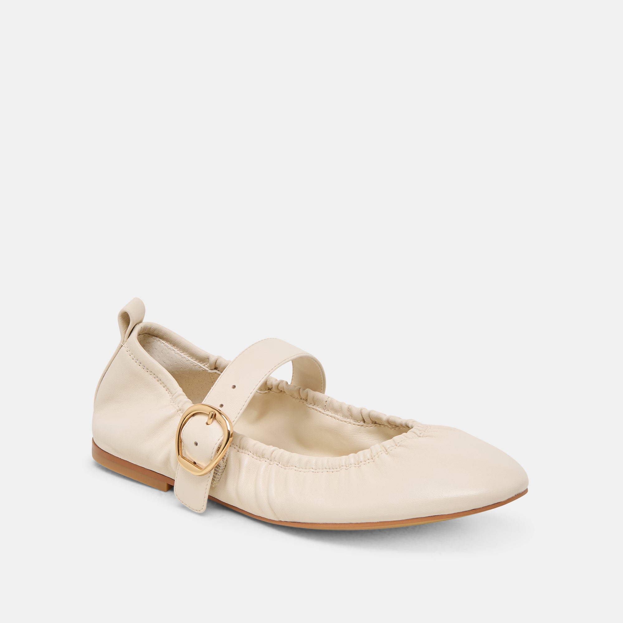 CAELY BALLET FLATS BONE LEATHER - Image 3