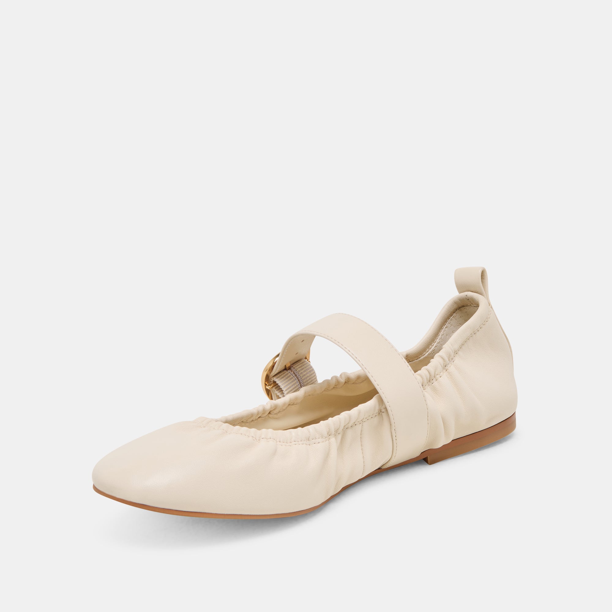 CAELY BALLET FLATS BONE LEATHER - Image 7
