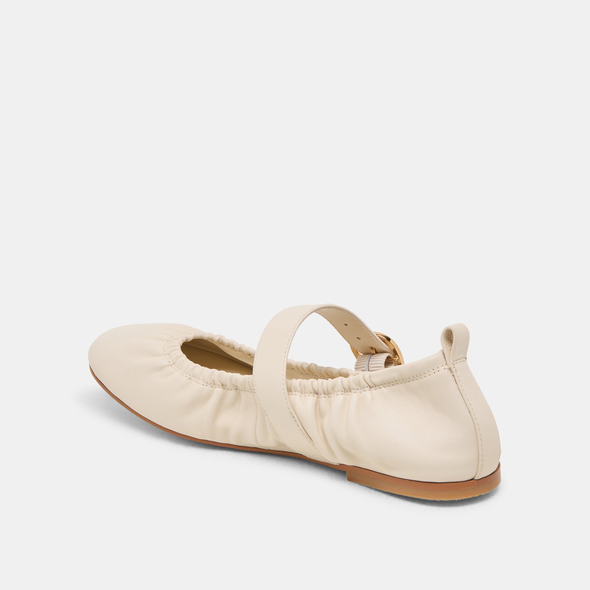 CAELY BALLET FLATS BONE LEATHER - Image 8