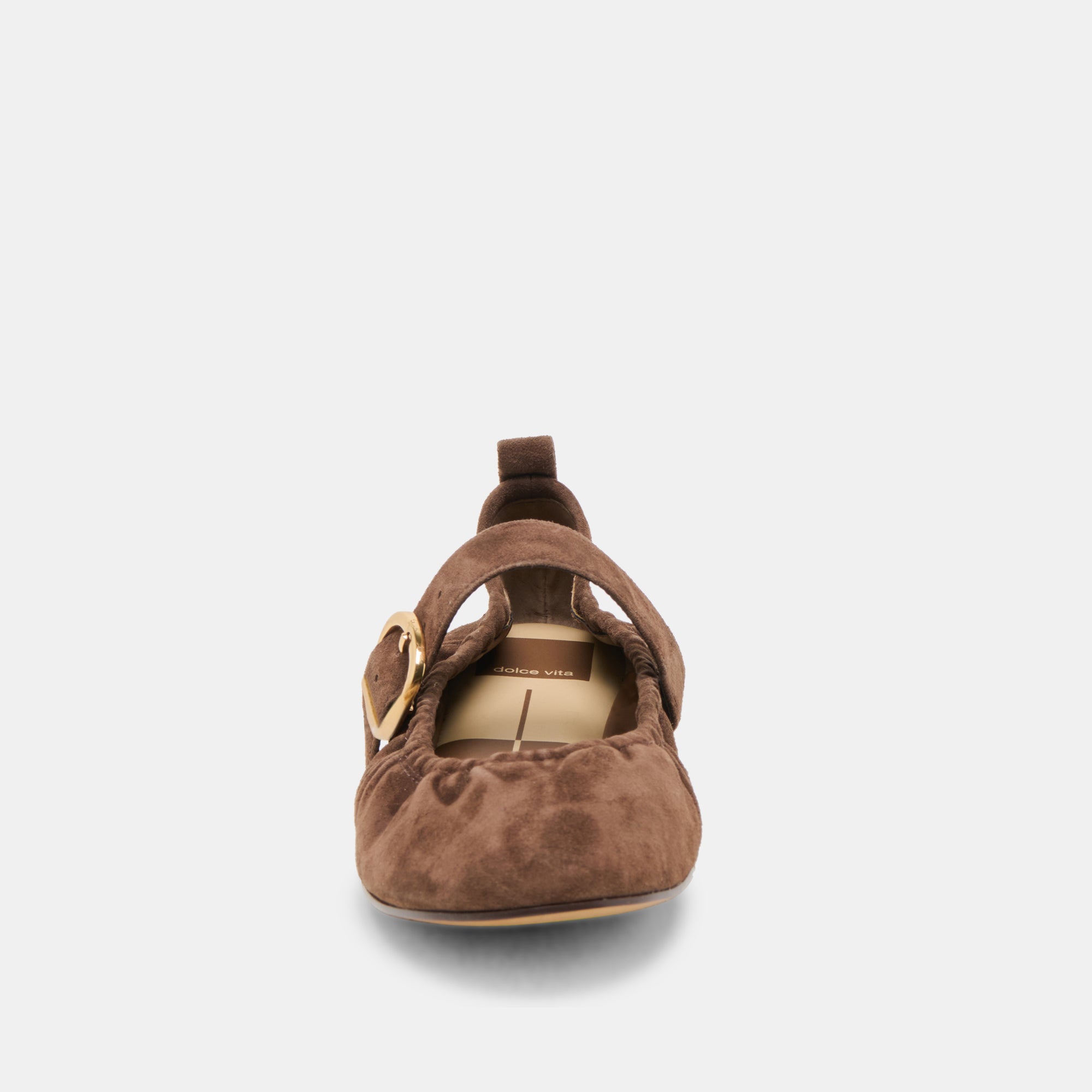 CAELY BALLET FLATS DK BROWN SUEDE - Image 9