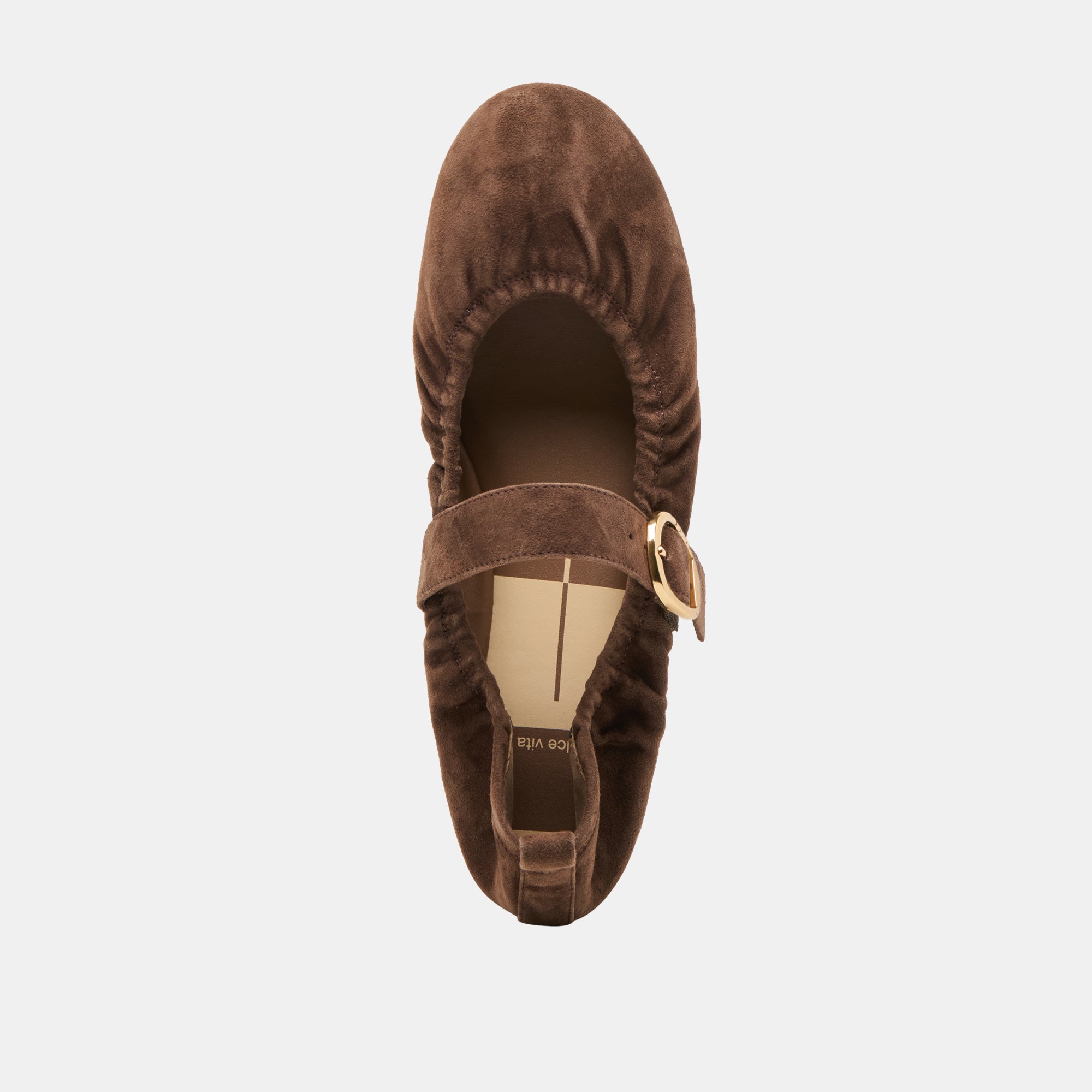 CAELY BALLET FLATS DK BROWN SUEDE - Image 11