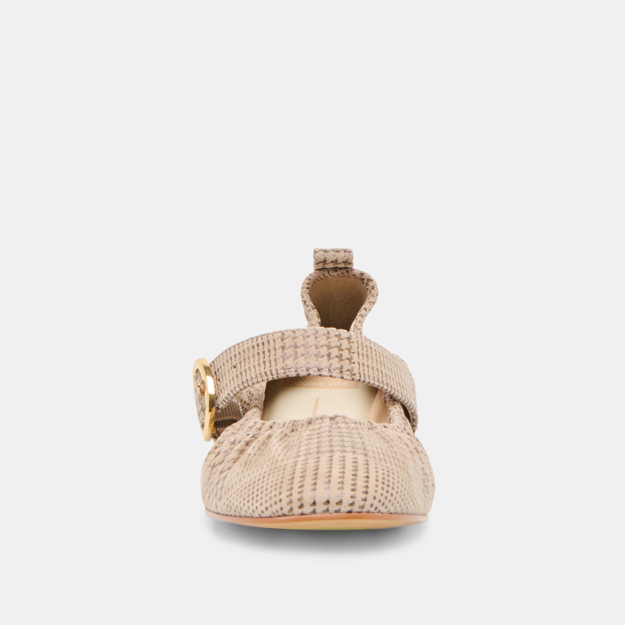 CAELY BALLET FLATS HERRINGBONE PRINTED SUEDE - Image 6