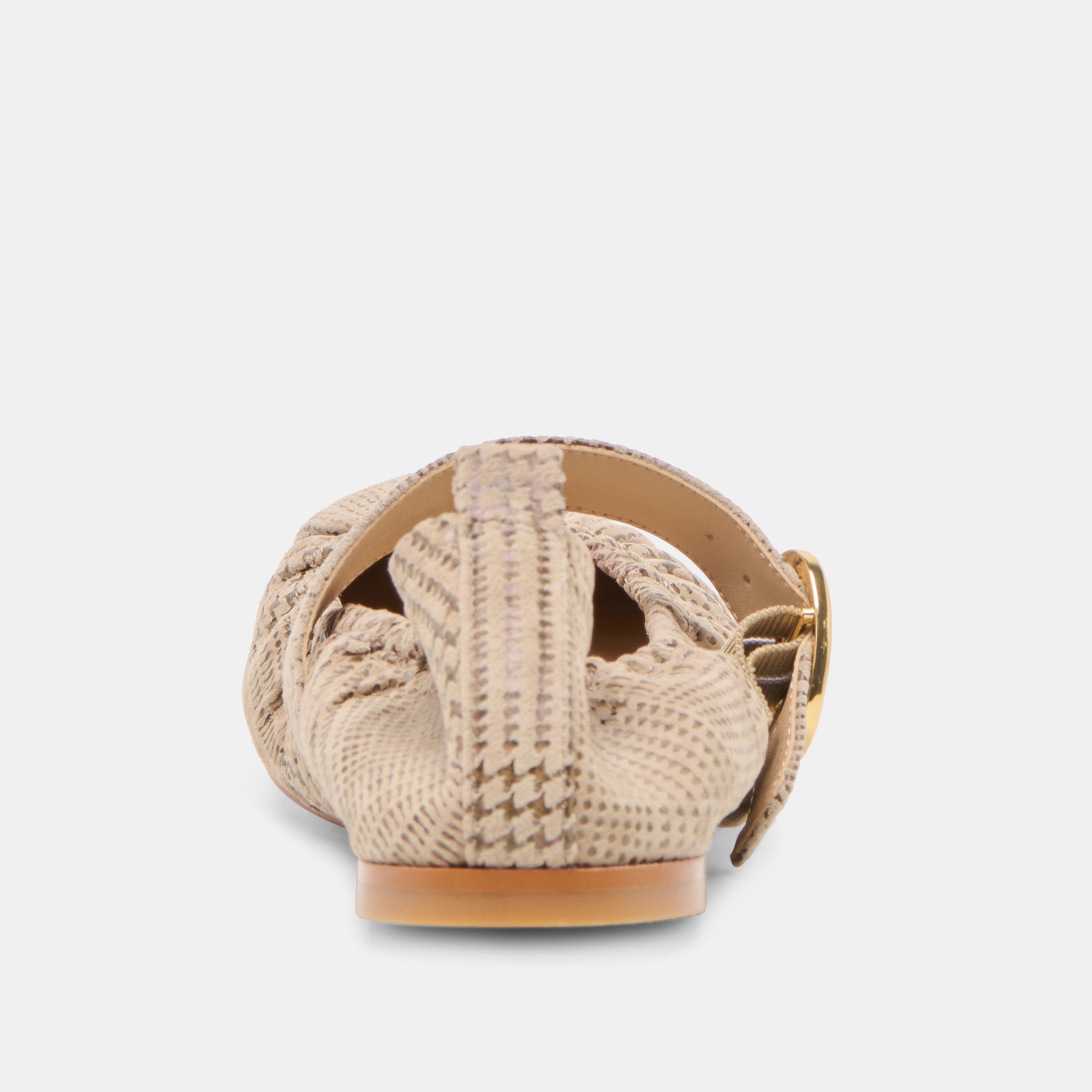 CAELY BALLET FLATS HERRINGBONE PRINTED SUEDE - Image 7