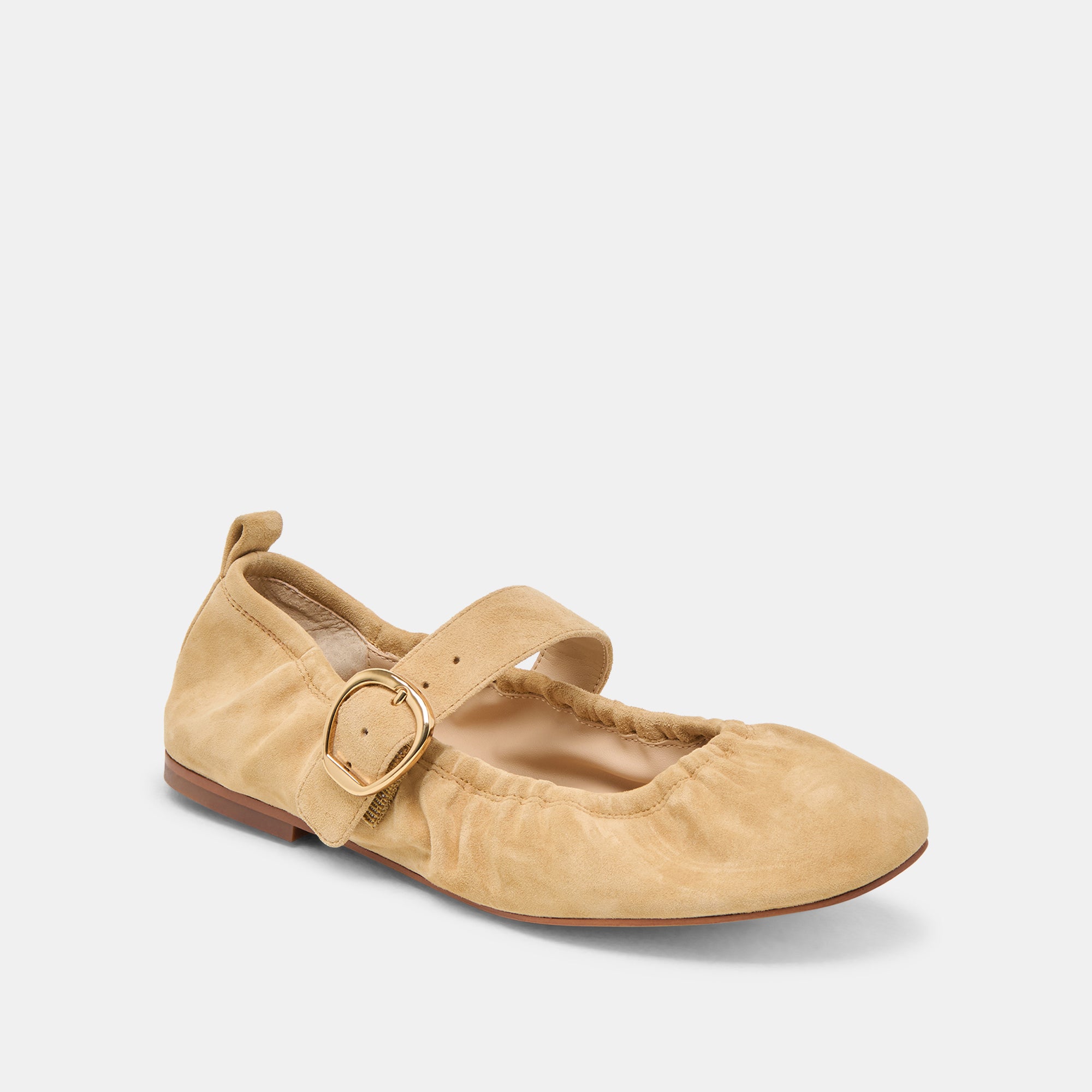 CAELY BALLET FLATS HONEY SUEDE - Image 2