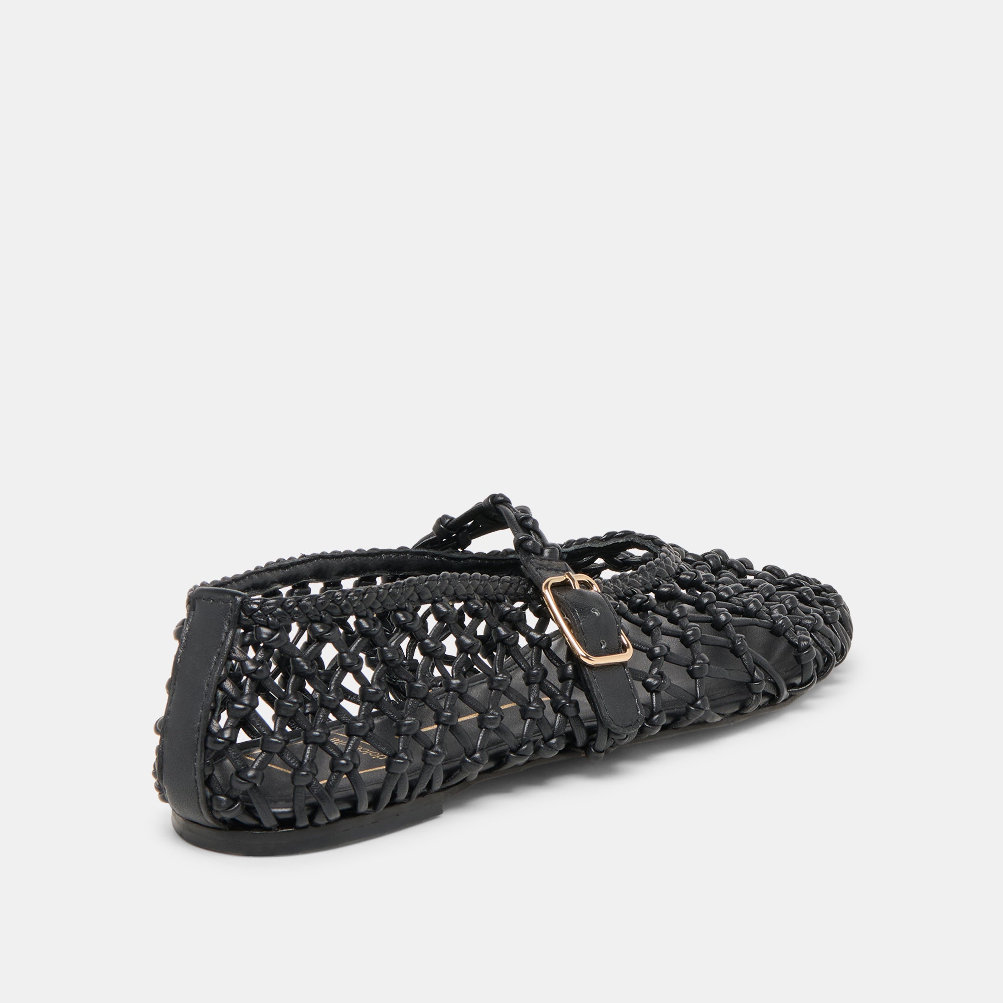 CLAIR BALLET FLATS BLACK WOVEN LEATHER - Image 5
