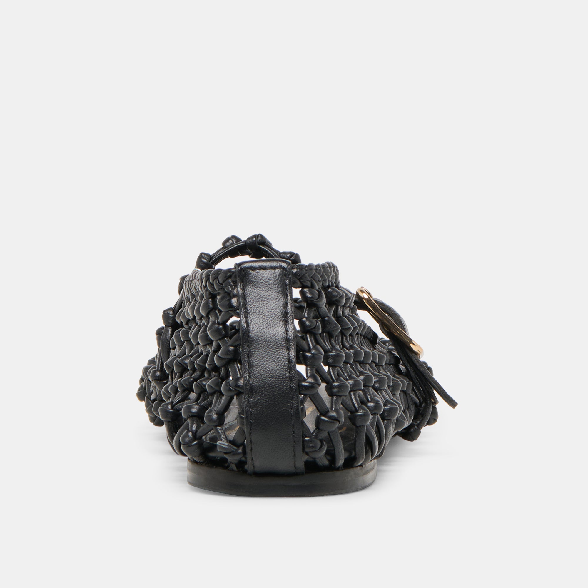 CLAIR BALLET FLATS BLACK WOVEN LEATHER - Image 9