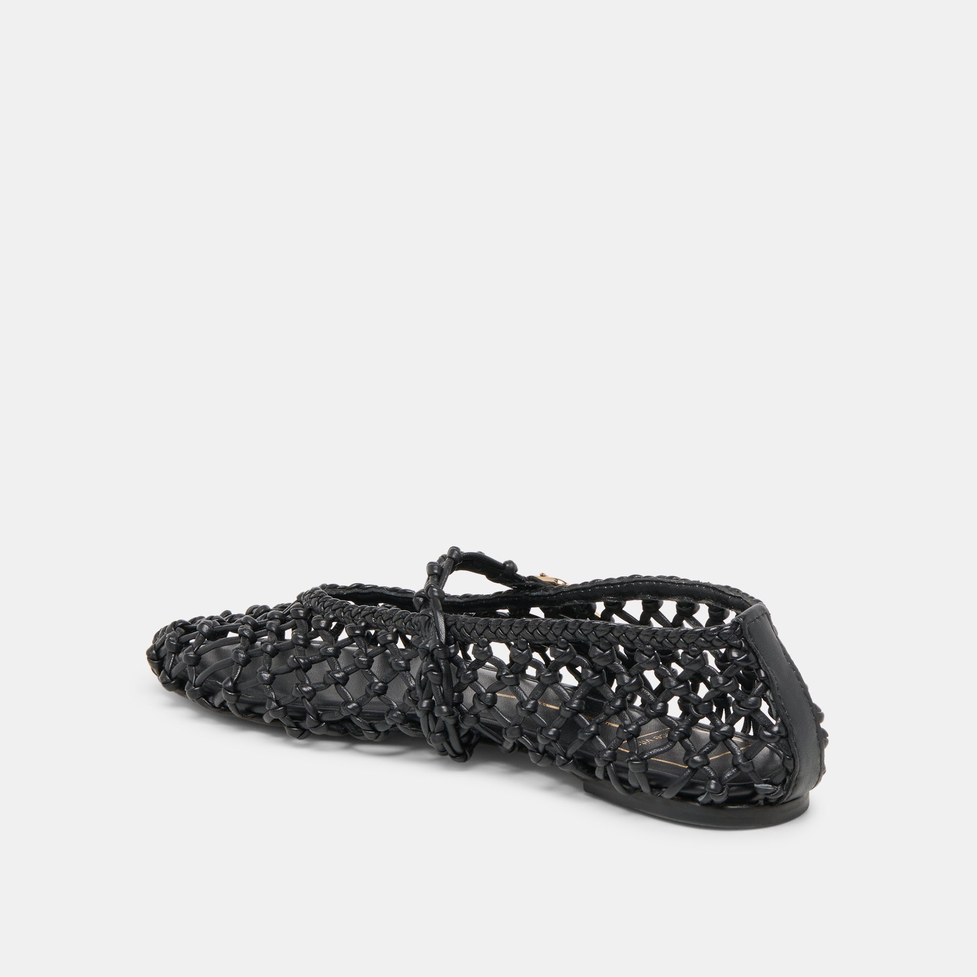 CLAIR BALLET FLATS BLACK WOVEN LEATHER - Image 7