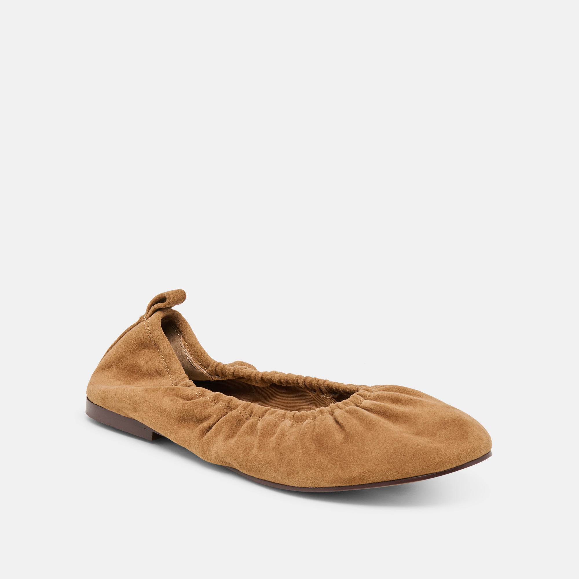 CONRAD BALLET FLATS LT BROWN SUEDE - Image 2