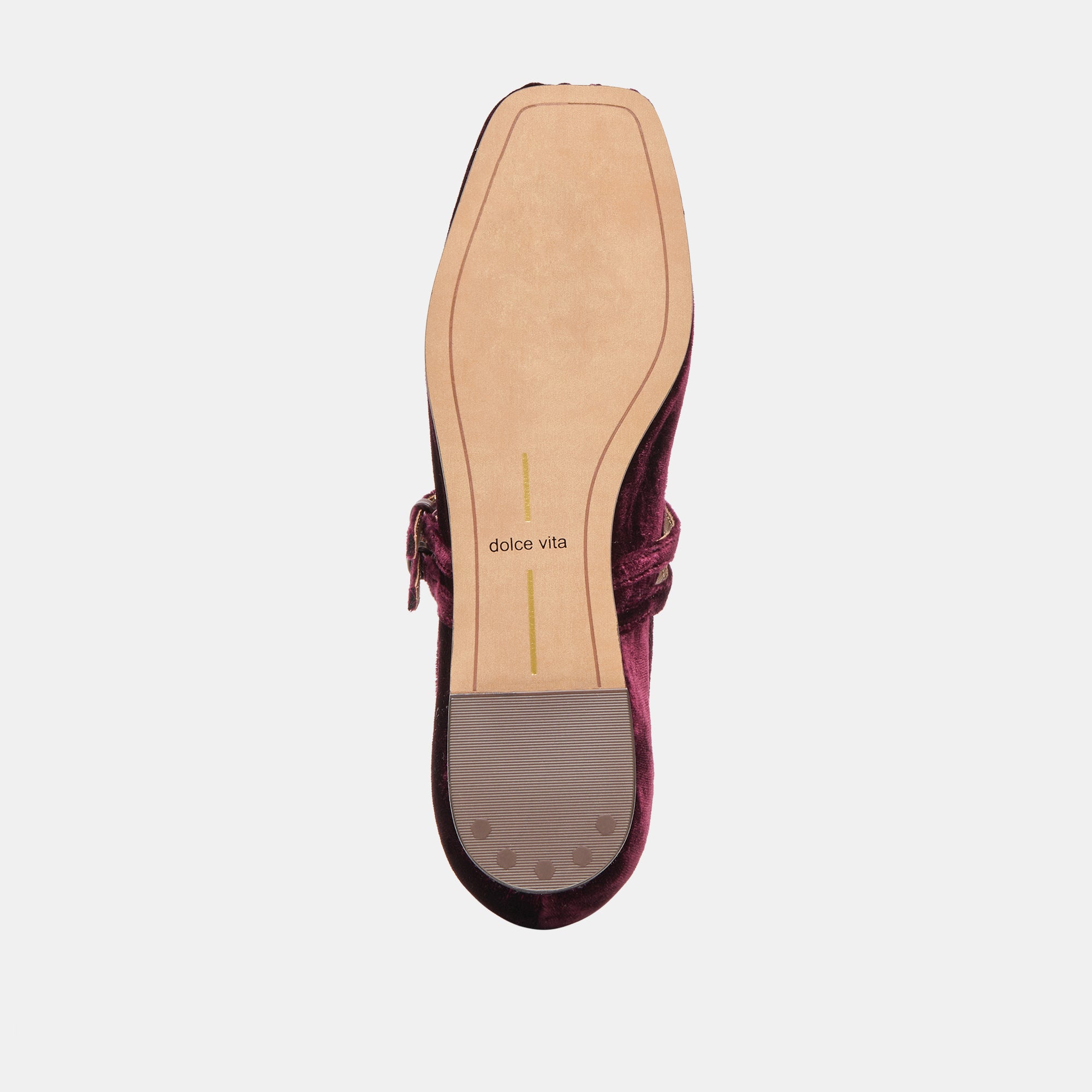 GIBSEN BALLET FLATS BURGUNDY VELVET - Image 11