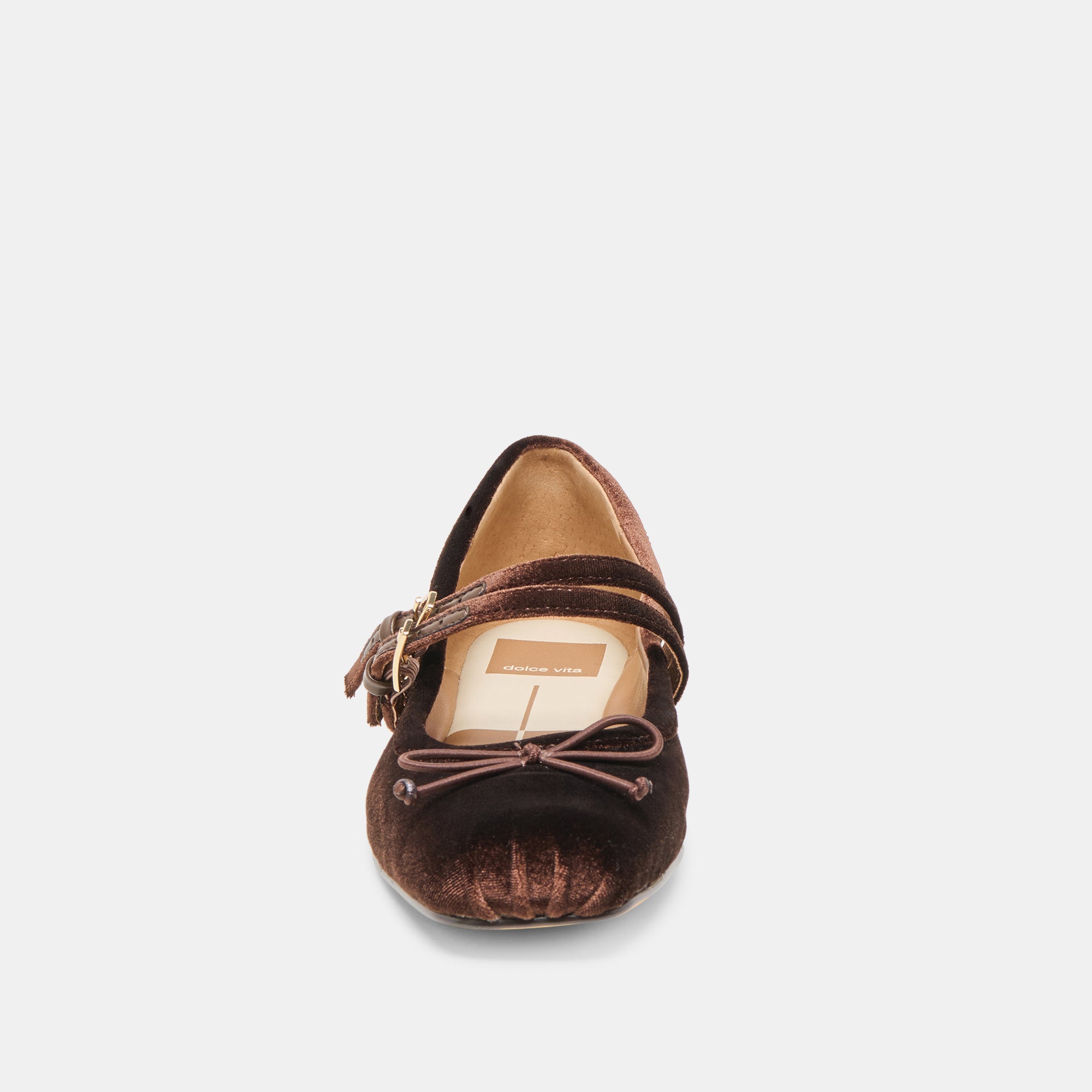 GIBSEN BALLET FLATS CHOCOLATE VELVET - Image 7