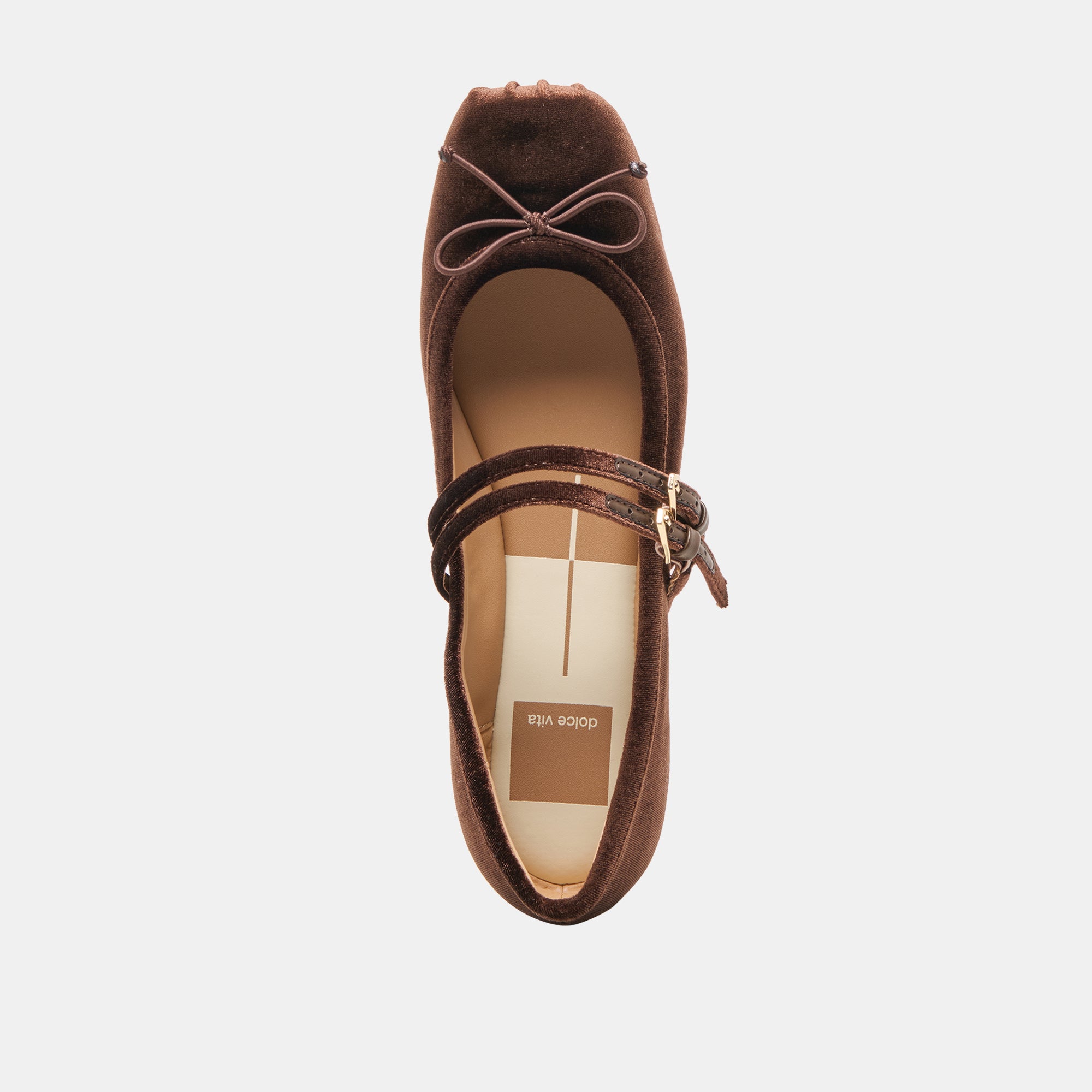 GIBSEN BALLET FLATS CHOCOLATE VELVET - Image 9