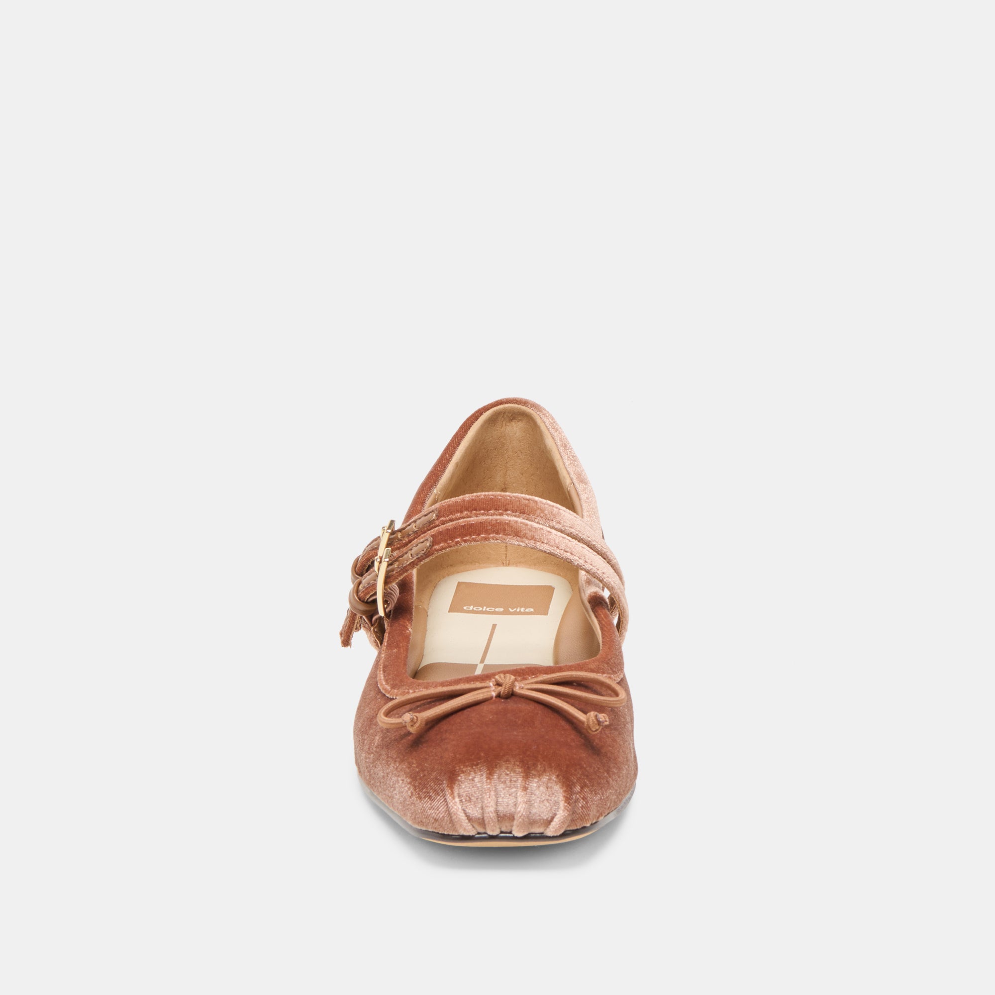 GIBSEN BALLET FLATS DK ROSE VELVET - Image 6