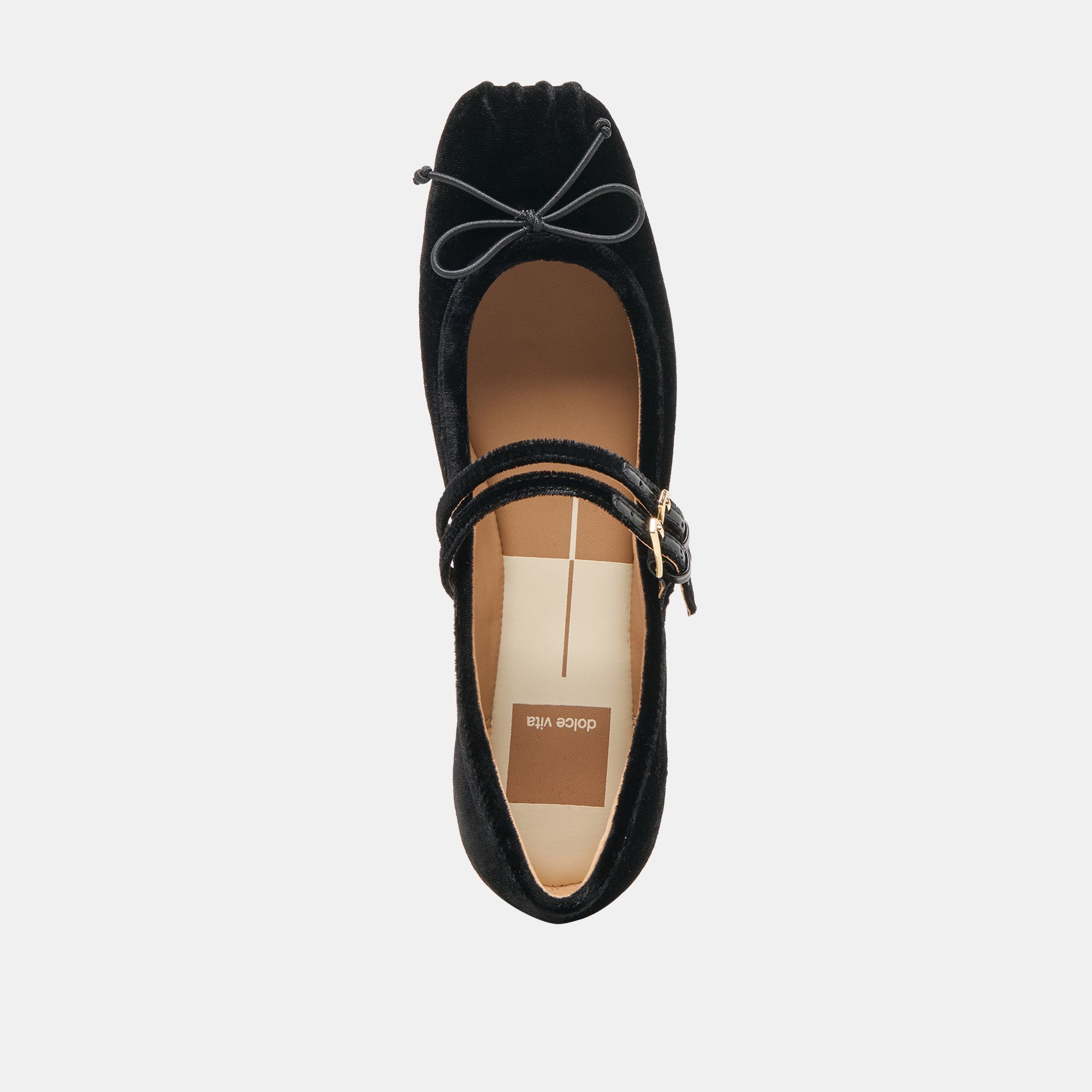 GIBSEN BALLET FLATS NERO VELVET - Image 8