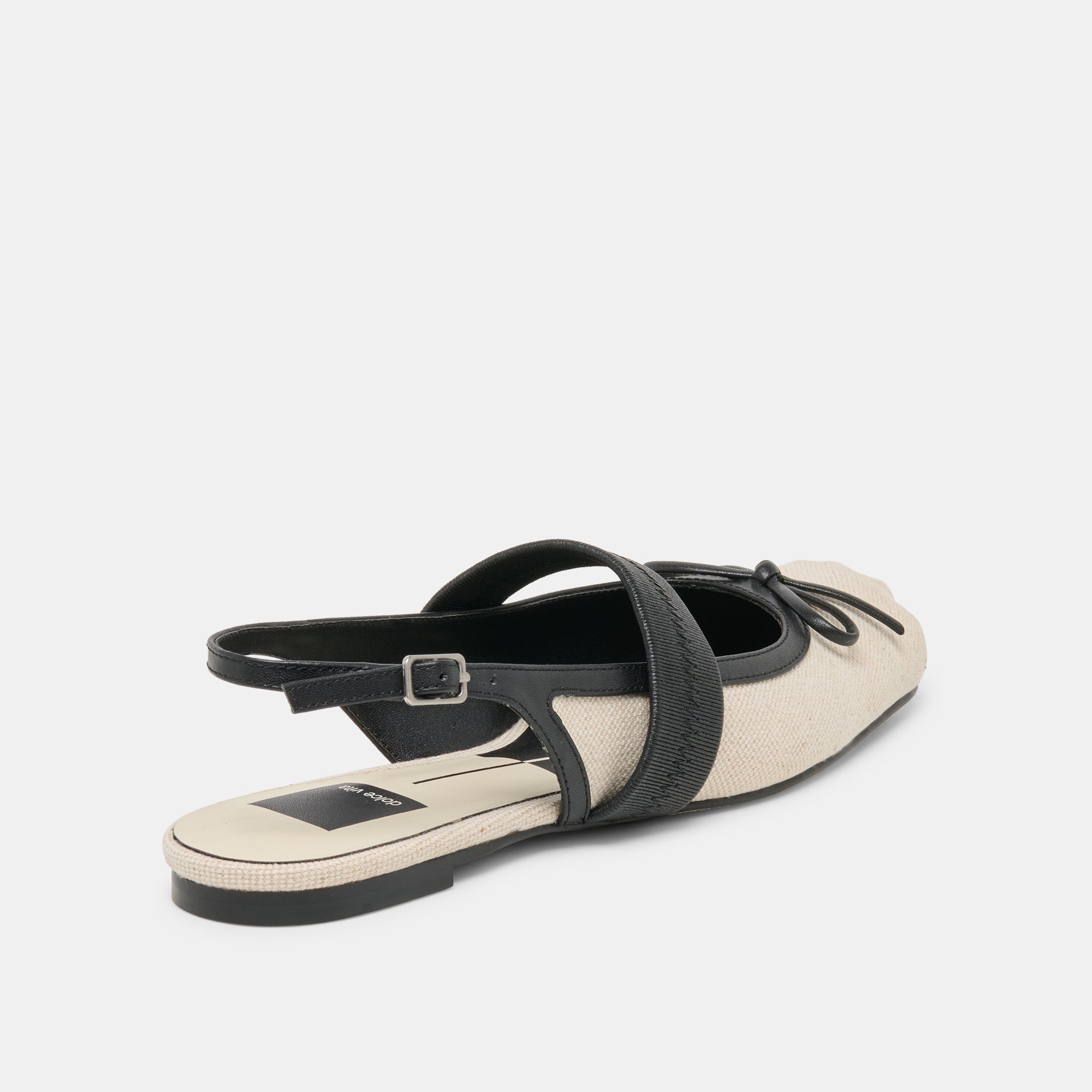 GRIFAN FLATS NATURAL BLACK LINEN - Image 5