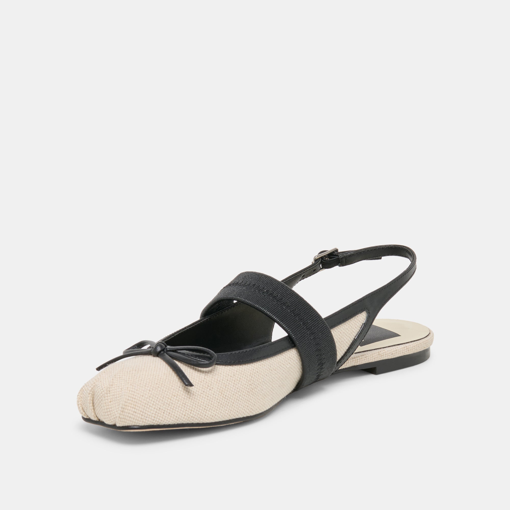 GRIFAN FLATS NATURAL BLACK LINEN - Image 6