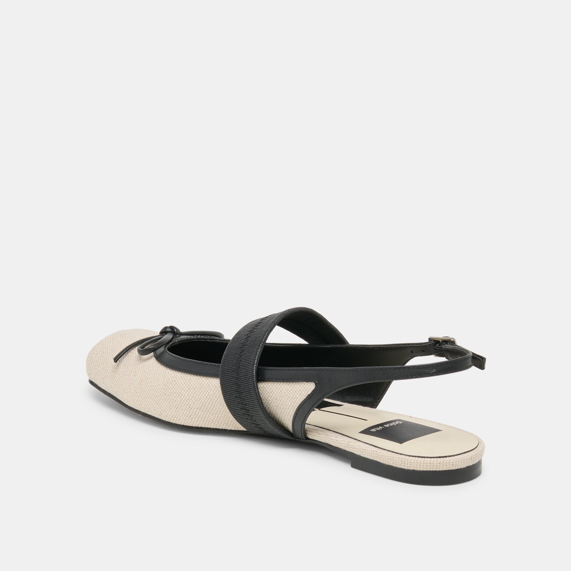 GRIFAN FLATS NATURAL BLACK LINEN - Image 7