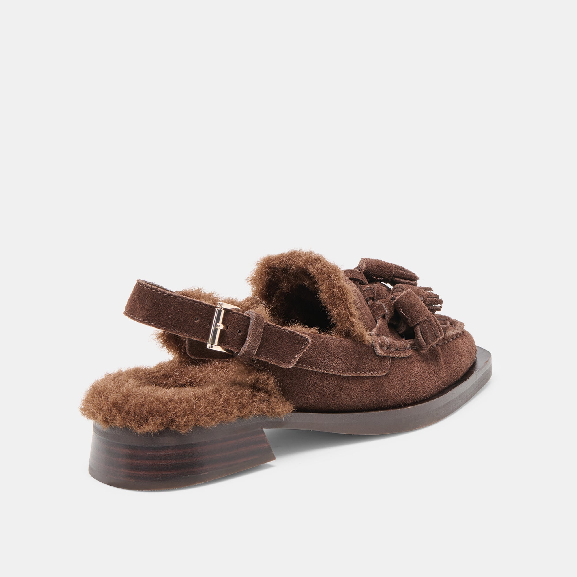 HAMLIT PLUSH LOAFERS DK BROWN SUEDE - Image 5