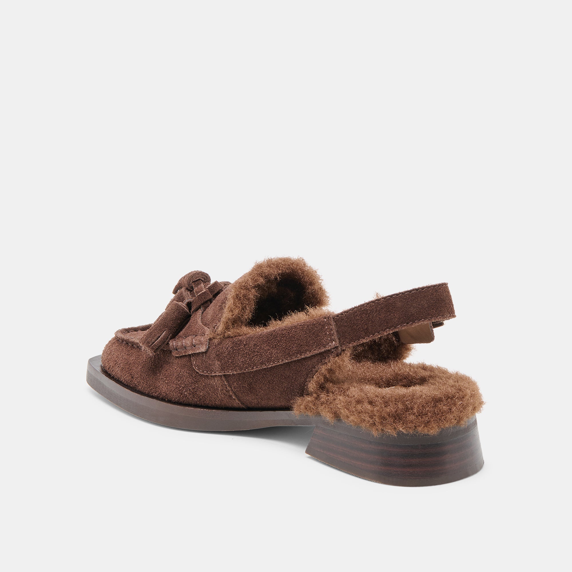 HAMLIT PLUSH LOAFERS DK BROWN SUEDE - Image 7