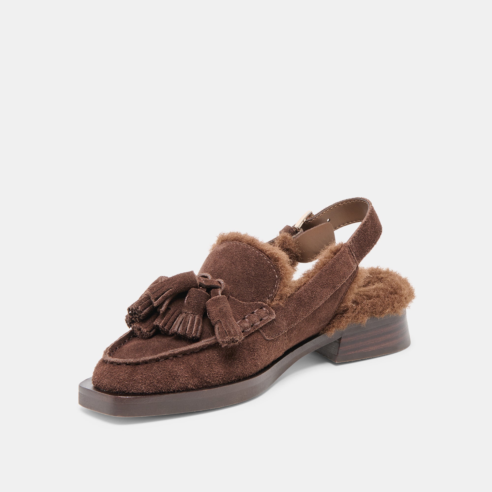 HAMLIT PLUSH LOAFERS DK BROWN SUEDE - Image 6