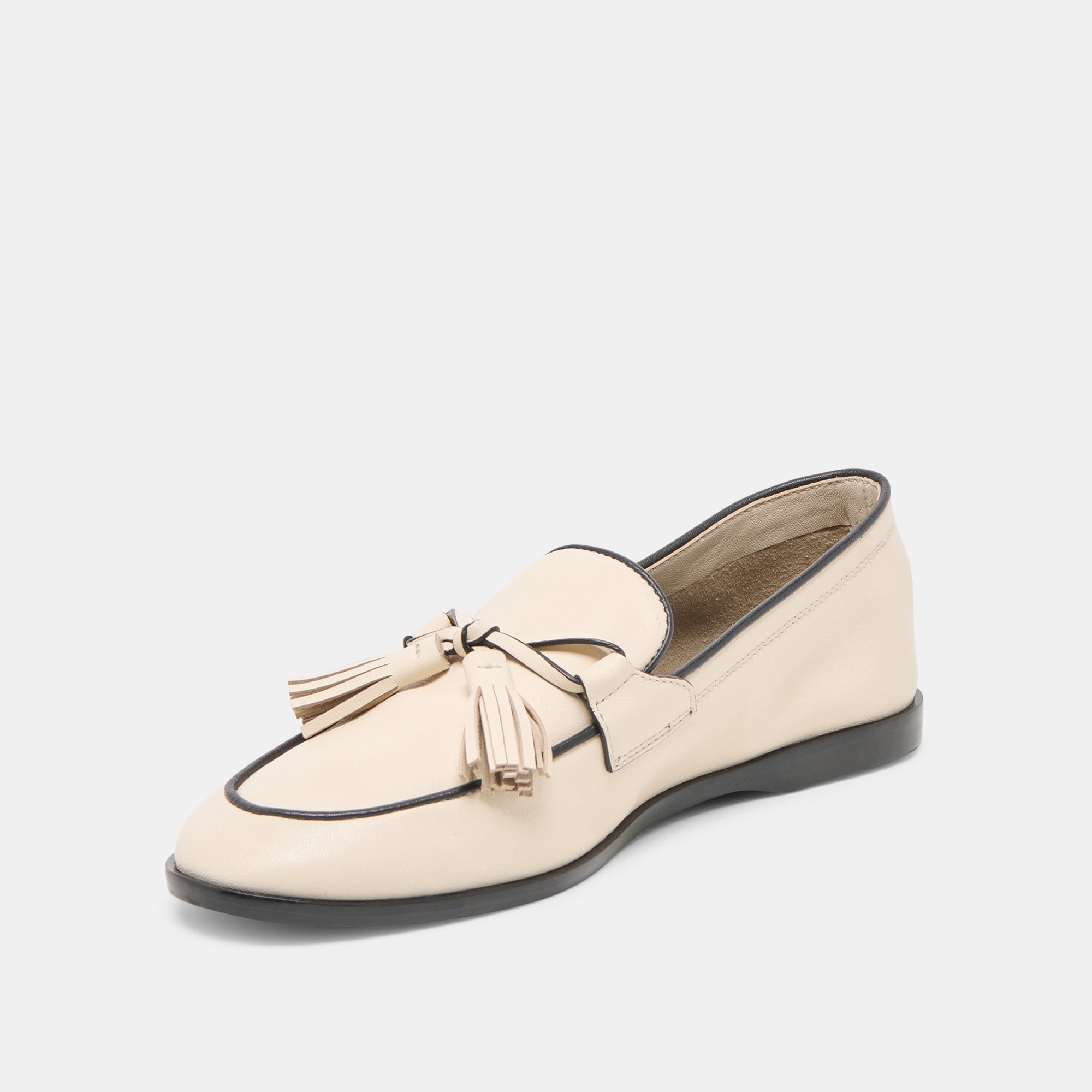 LOKLAN LOAFERS IVORY LEATHER - Image 4