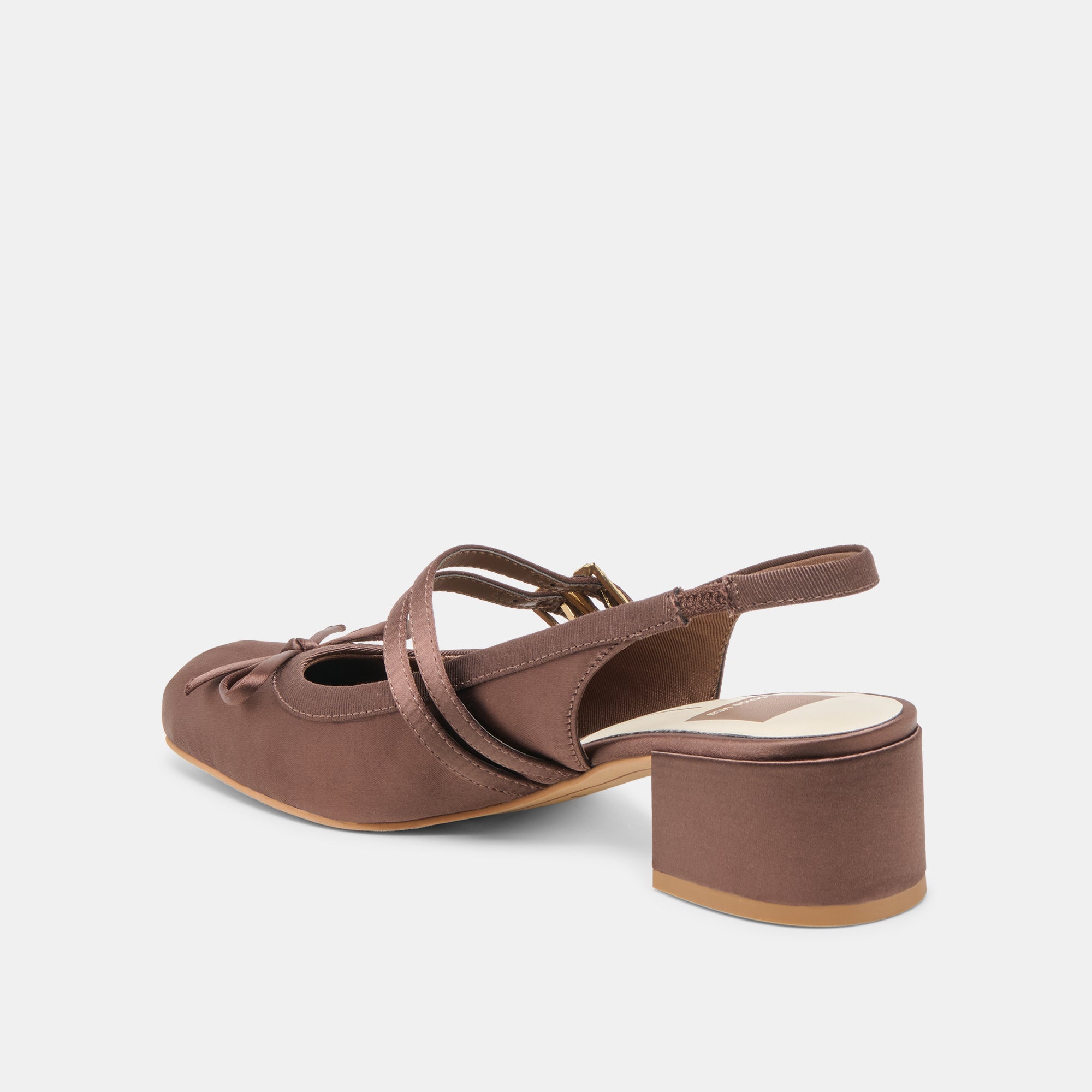 LORIS HEELS MAHOGANY SATIN - Image 7