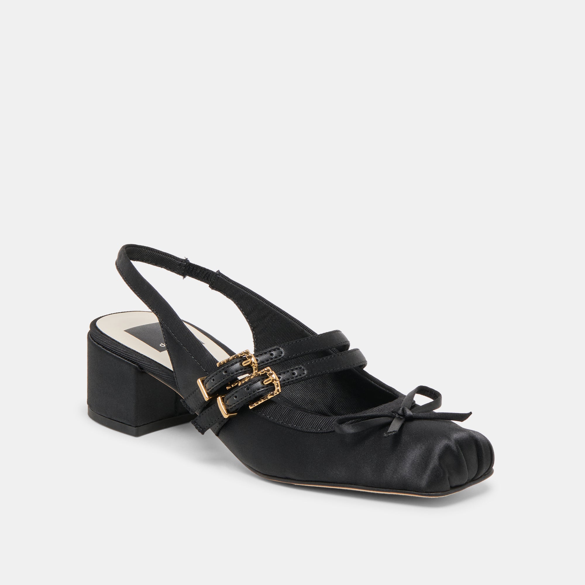 LORIS HEELS ONYX SATIN - Image 3