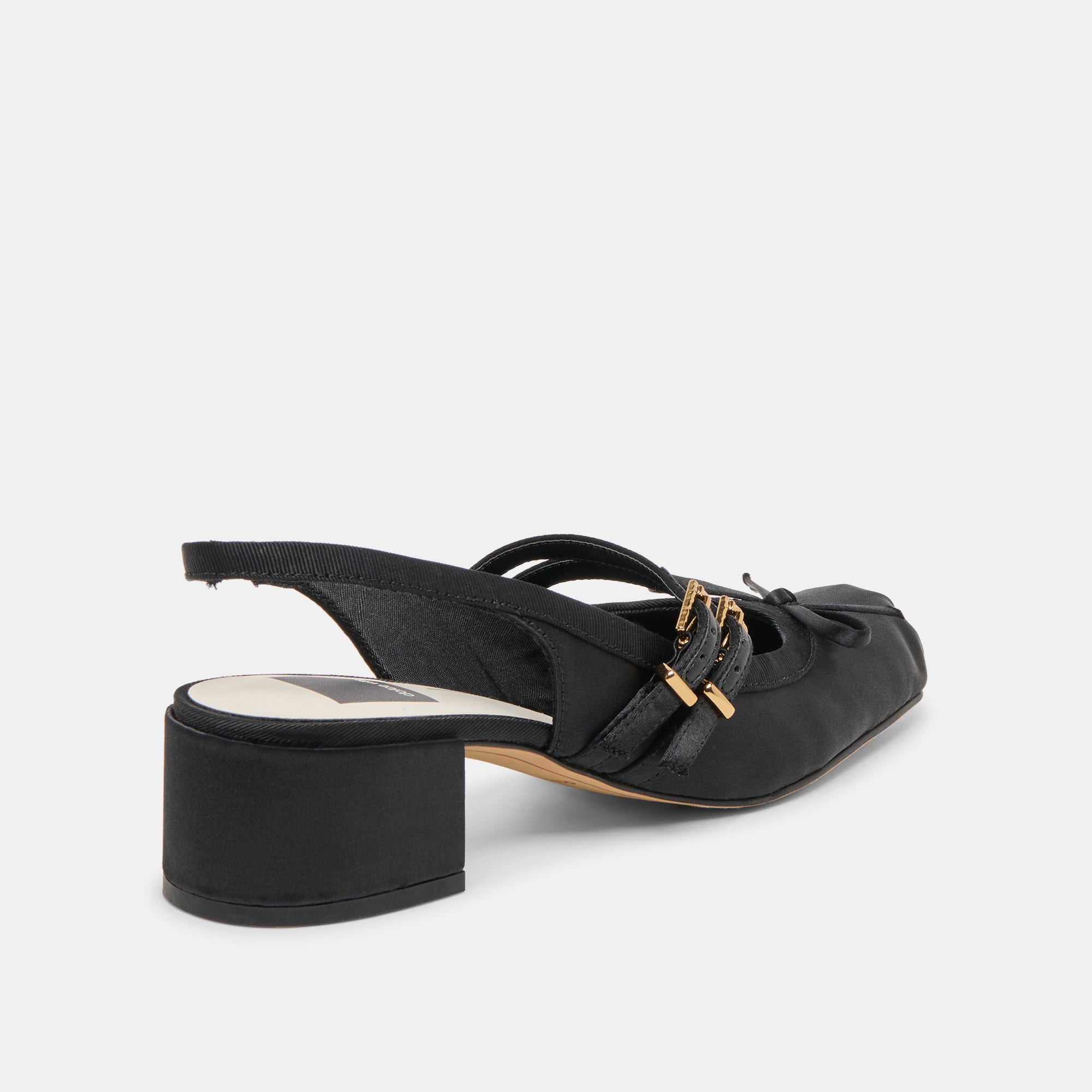 LORIS HEELS ONYX SATIN - Image 5