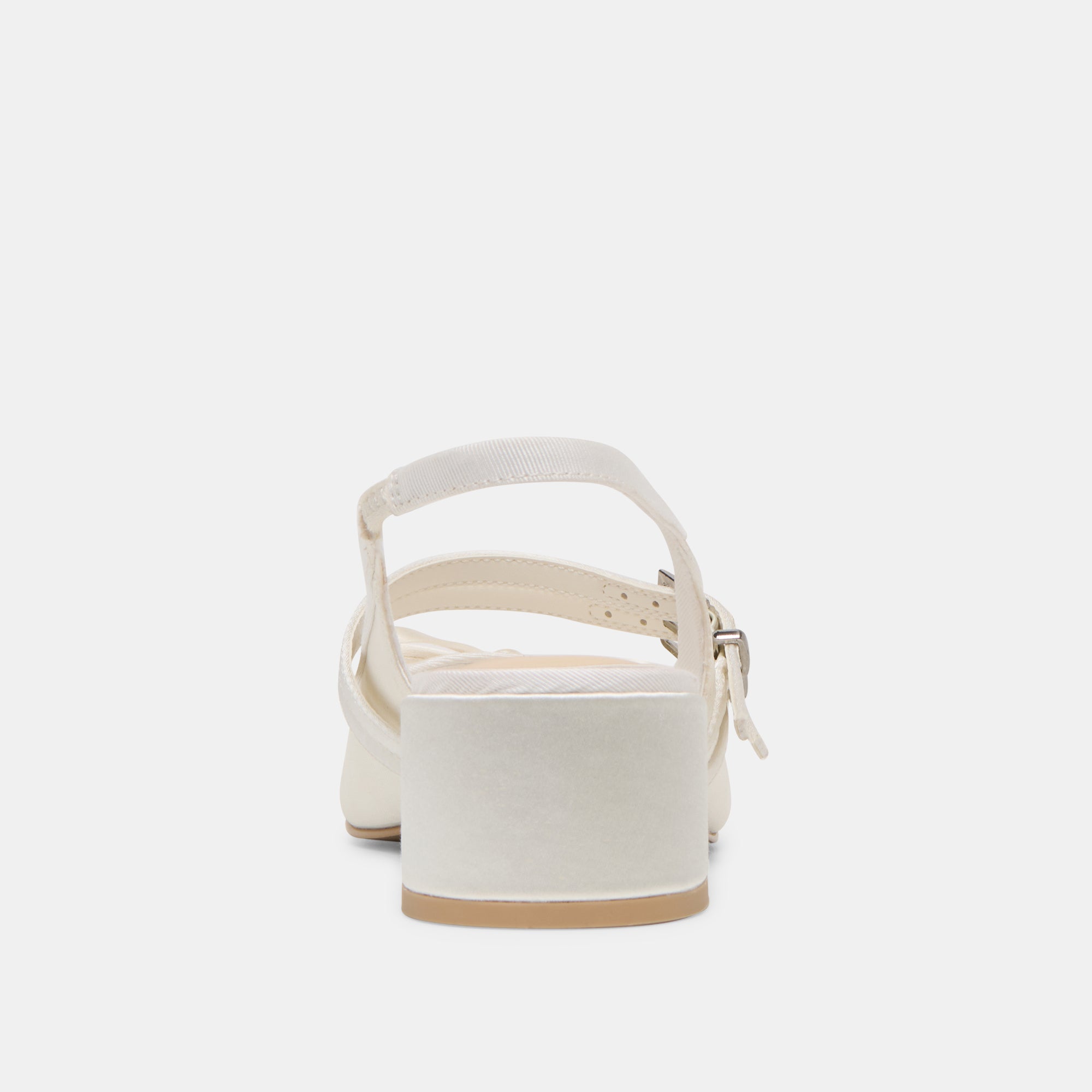 LORIS HEELS TRUE WHITE SATIN - Image 8