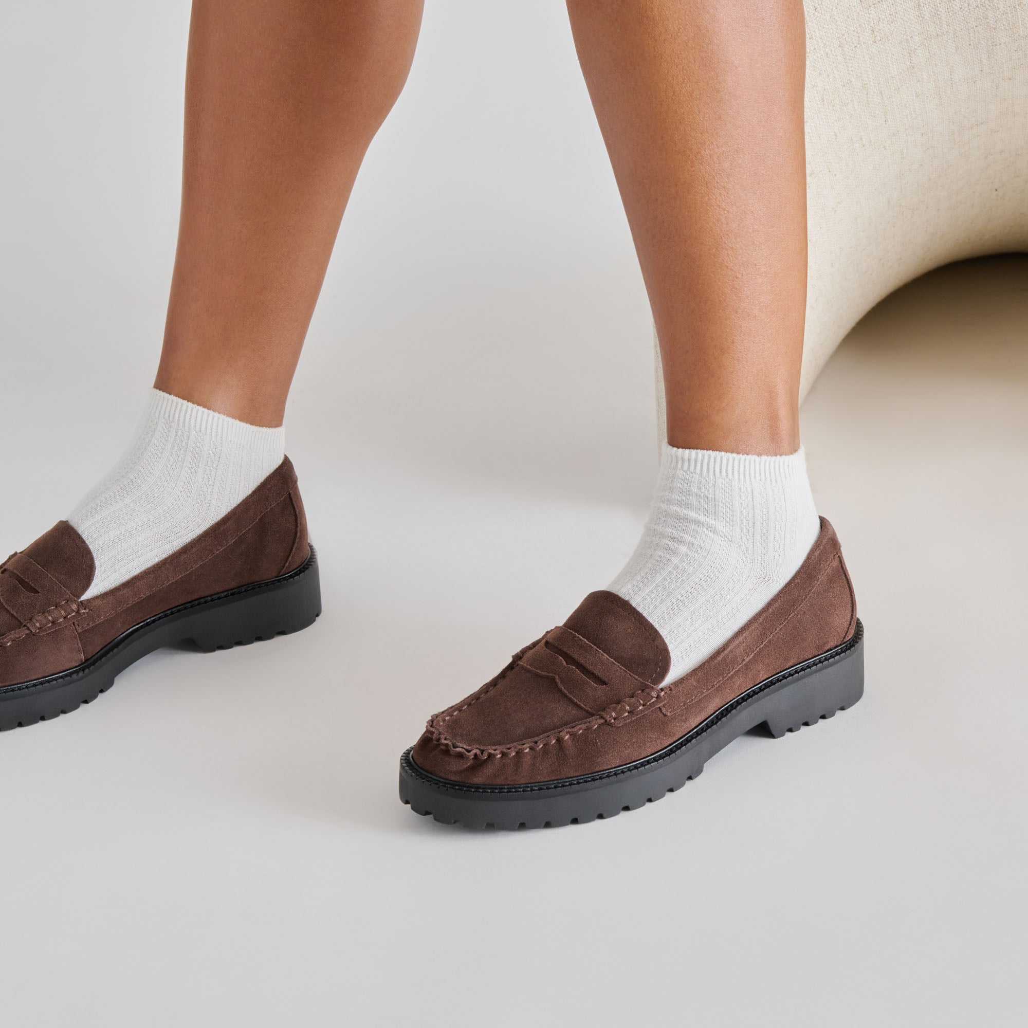 MEREK LOAFERS DK BROWN SUEDE - Image 4