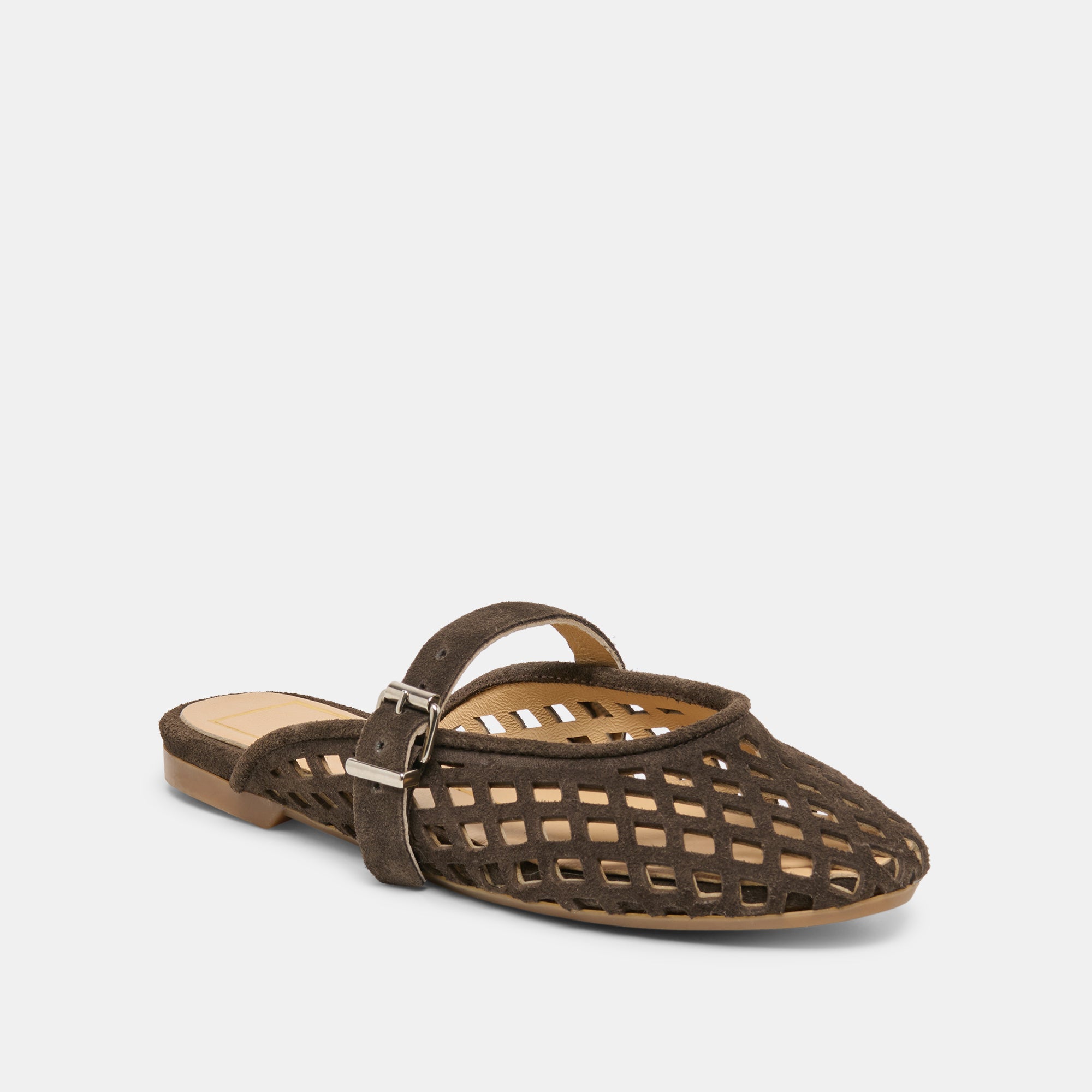 MIRIAN FLATS DK BROWN SUEDE - Image 2