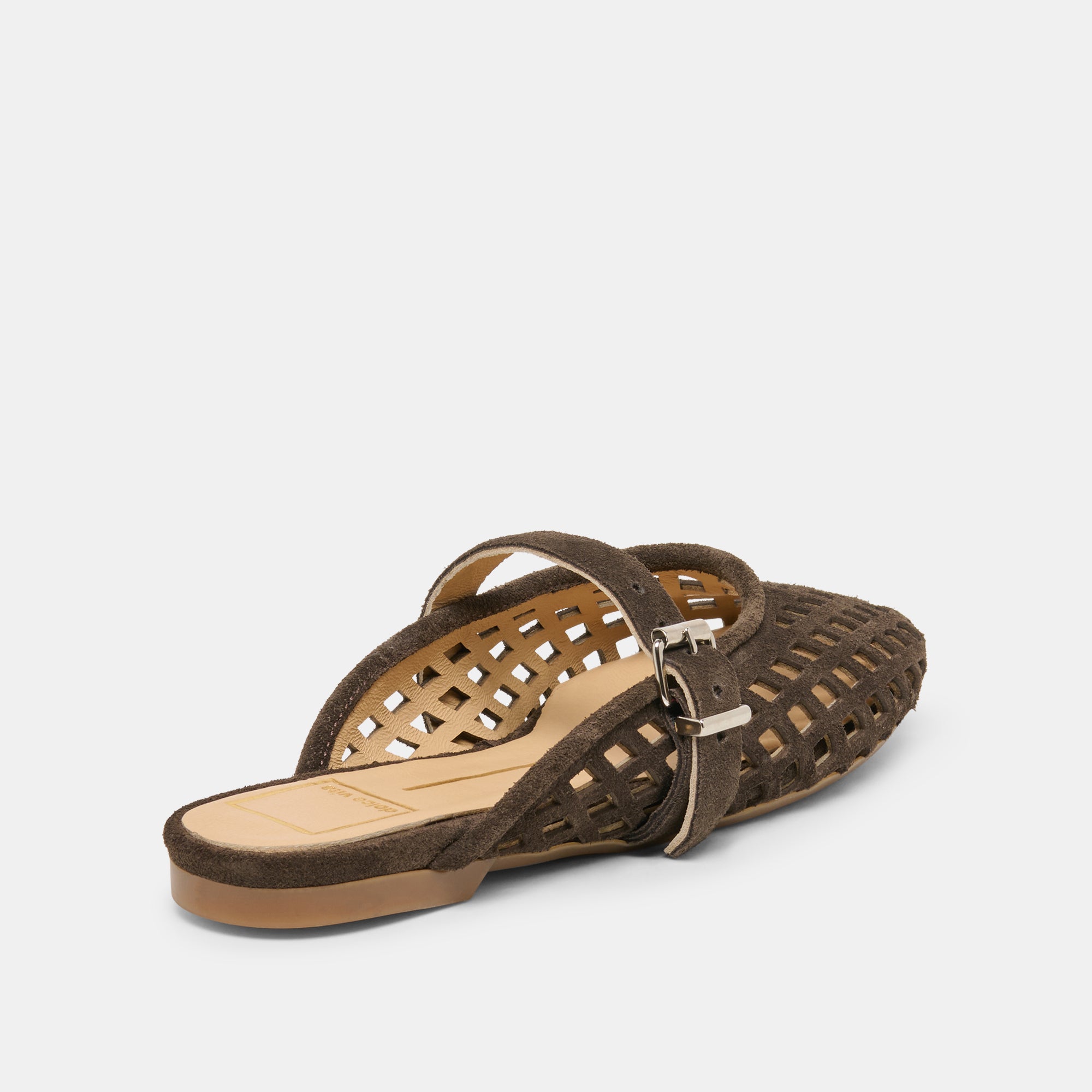MIRIAN FLATS DK BROWN SUEDE - Image 3