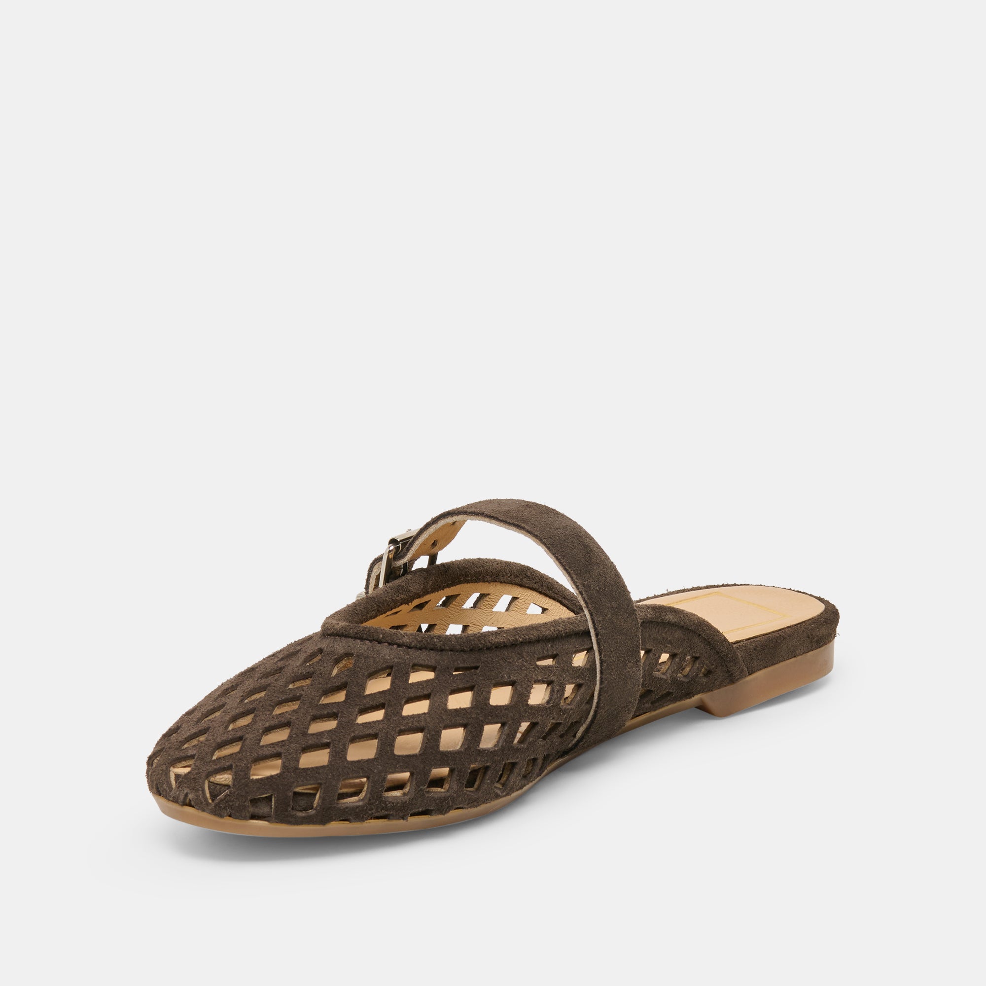 MIRIAN FLATS DK BROWN SUEDE - Image 4