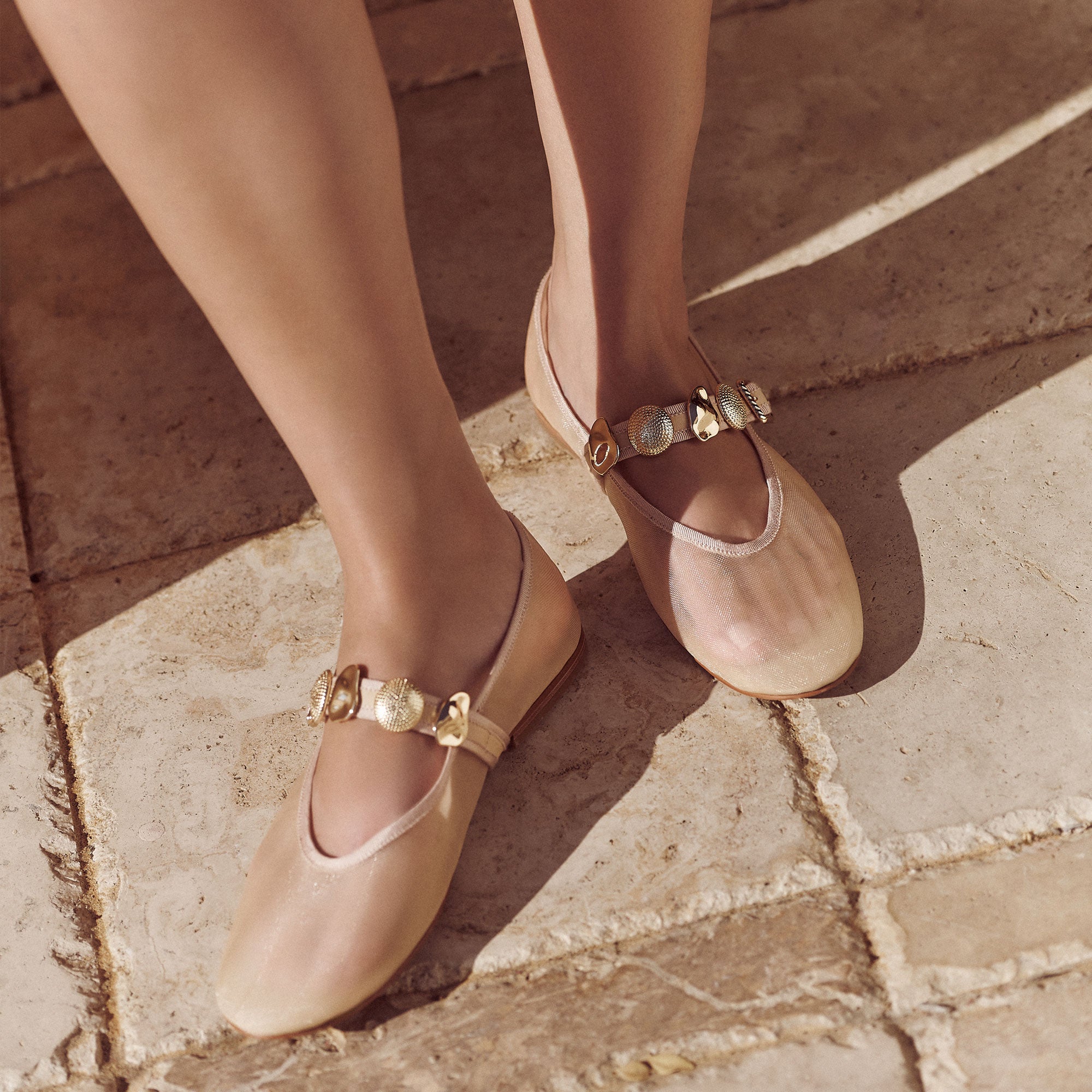 RELAN MESH BALLET FLATS FRENCH VANILLA MESH - Image 6