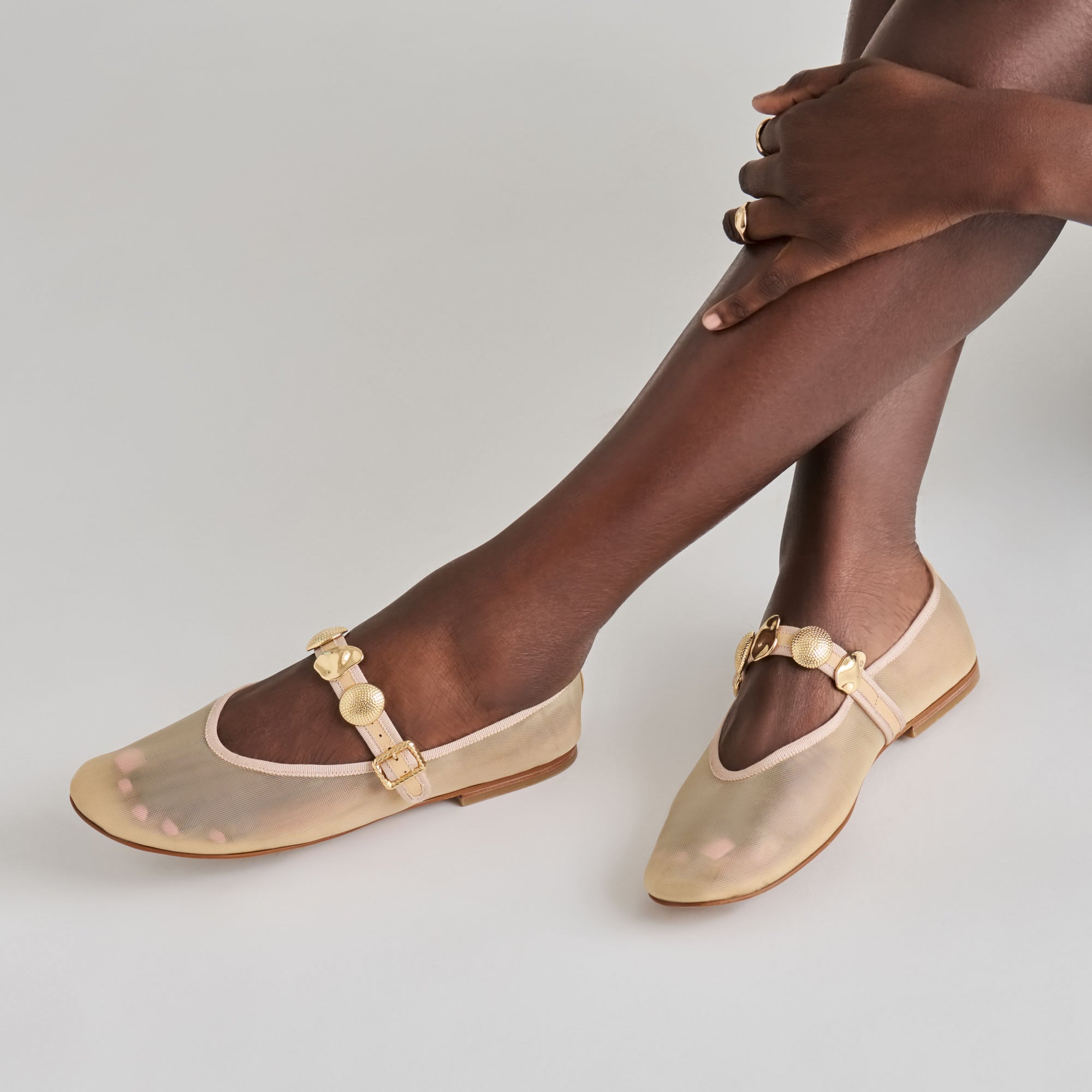 RELAN MESH BALLET FLATS FRENCH VANILLA MESH - Image 2