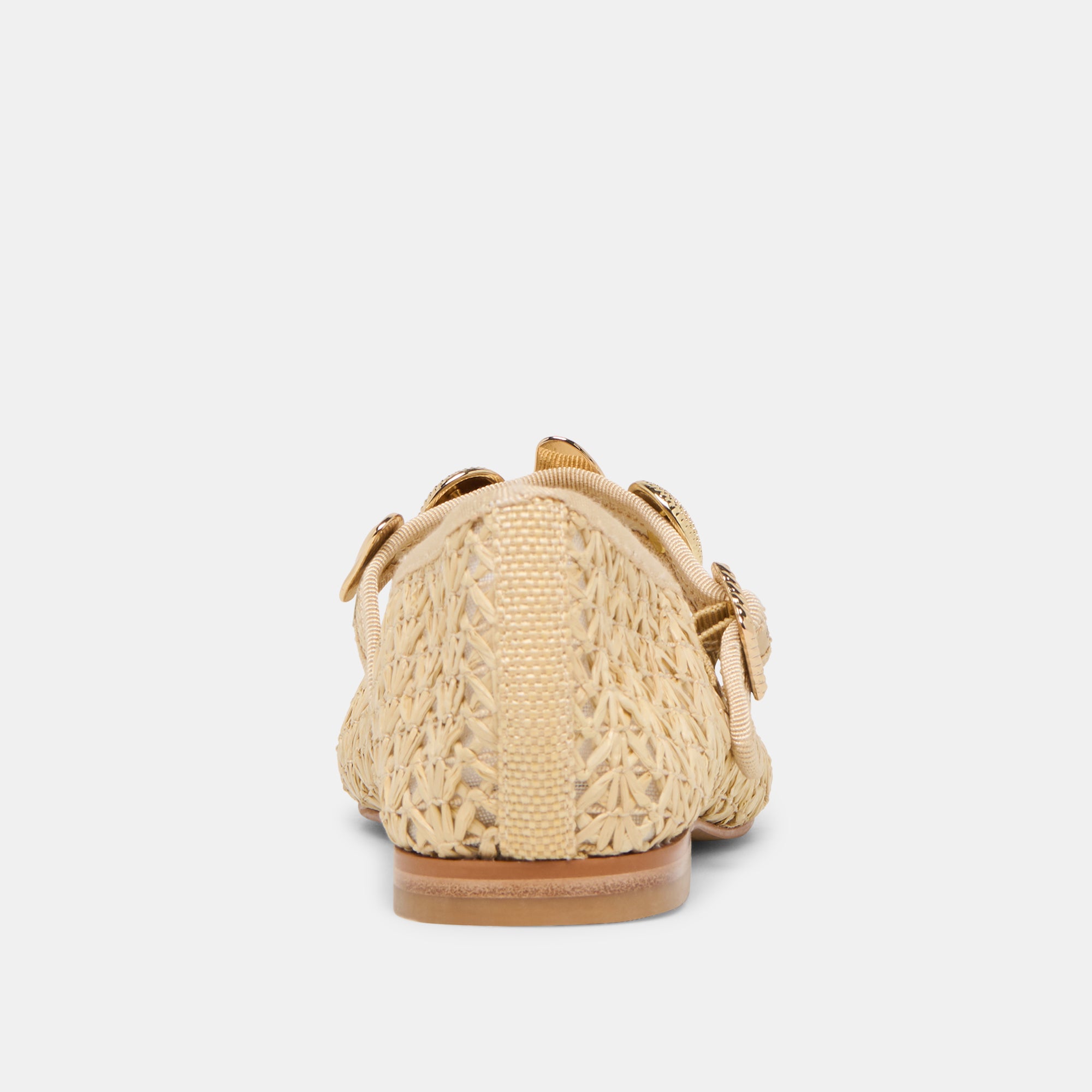 RELAN BALLET FLATS NATURAL CROSS HATCH RAFFIA - Image 11