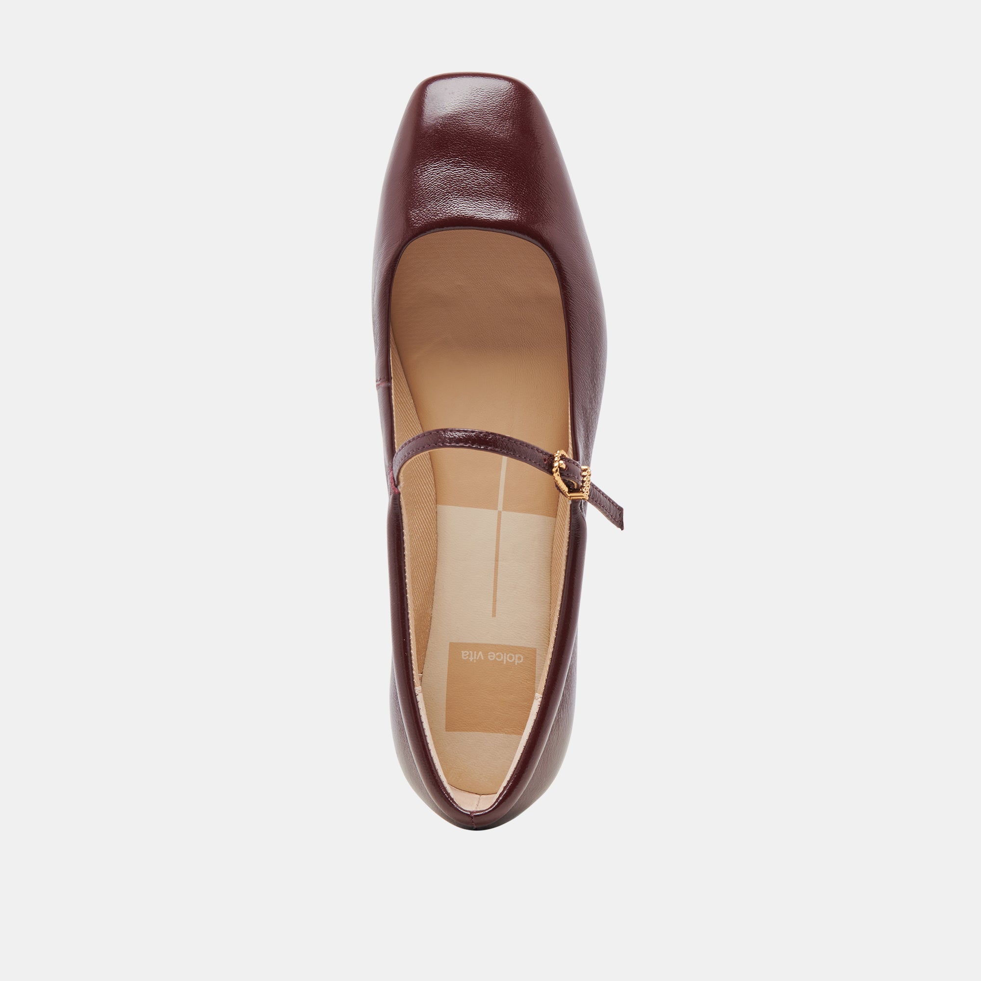REYES BALLET FLATS CRANBERRY CRINKLE PATENT - Image 8