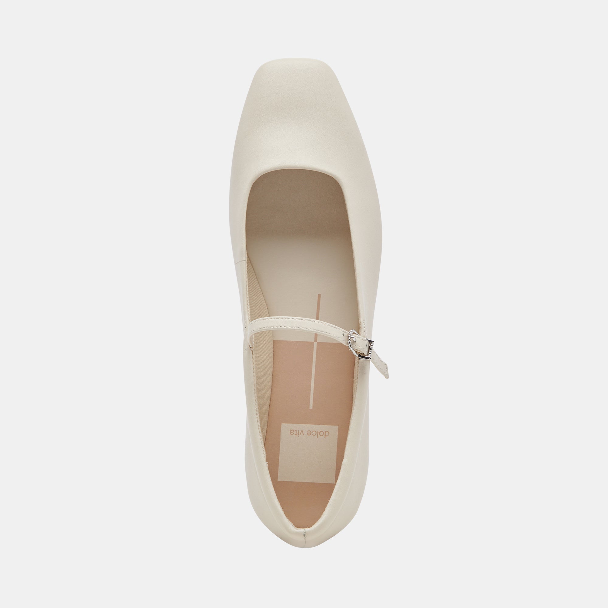 REYES BALLET FLATS IVORY LEATHER - Image 13