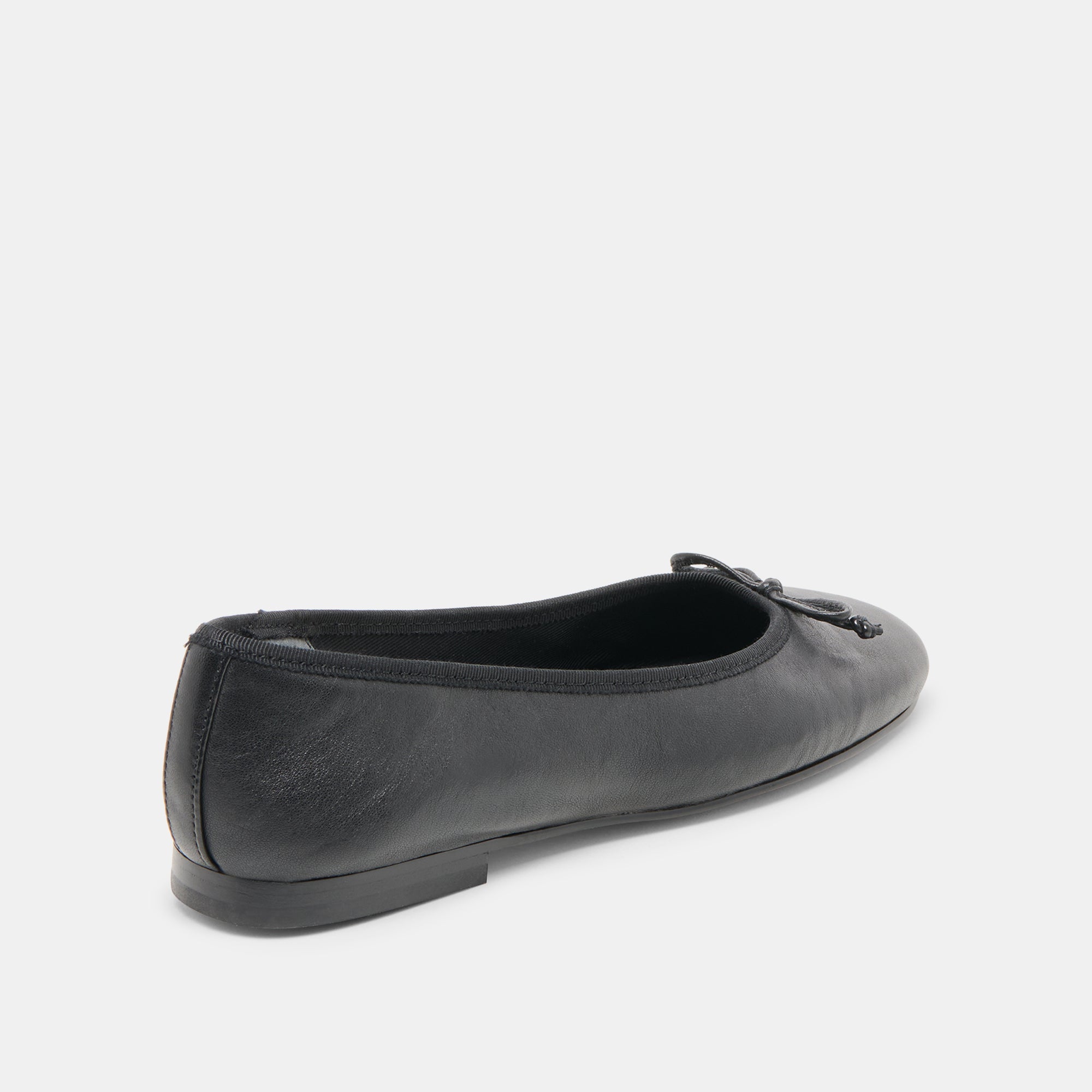 RITLA WIDE BALLET FLATS BLACK LEATHER - Image 3
