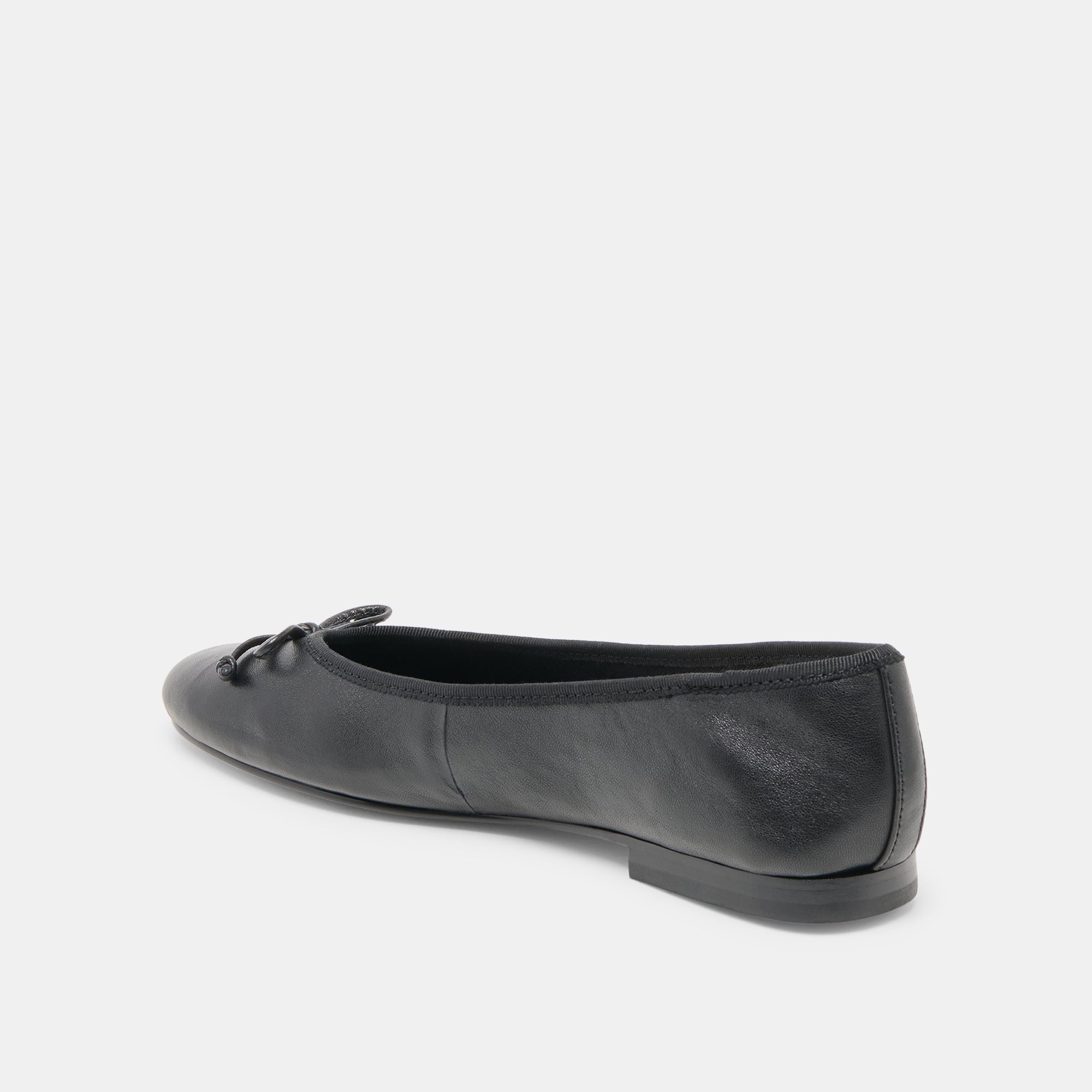 RITLA WIDE BALLET FLATS BLACK LEATHER - Image 5