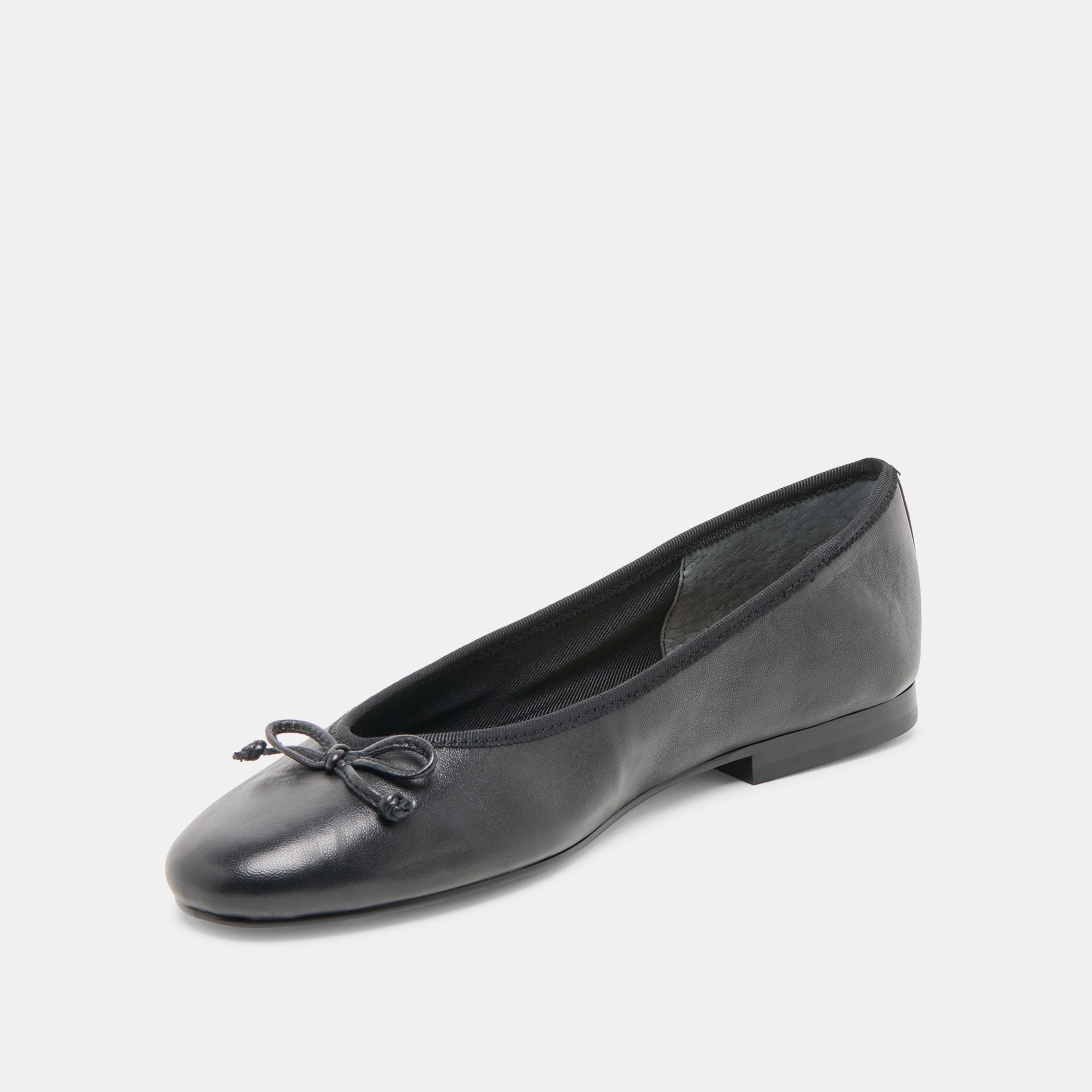 RITLA WIDE BALLET FLATS BLACK LEATHER - Image 4