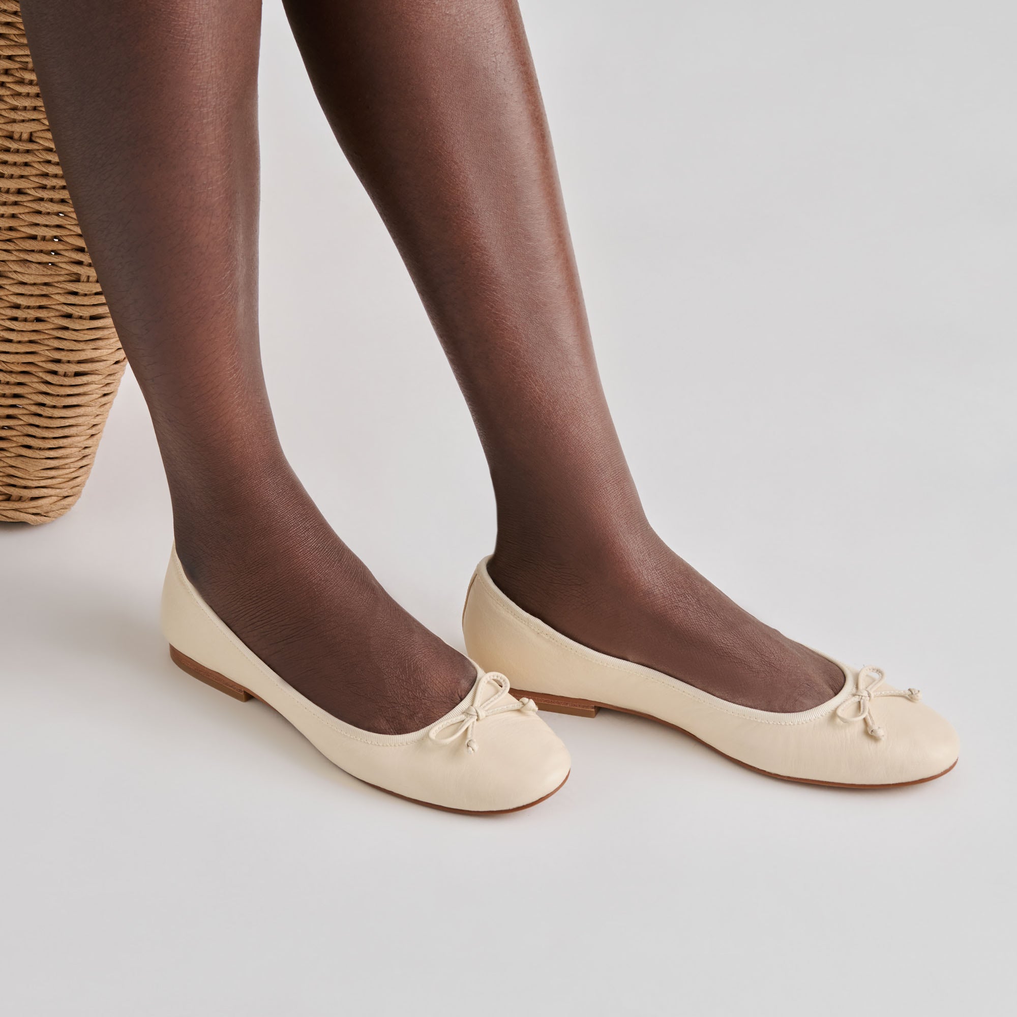 RITLA BALLET FLATS BONE LEATHER - Image 2