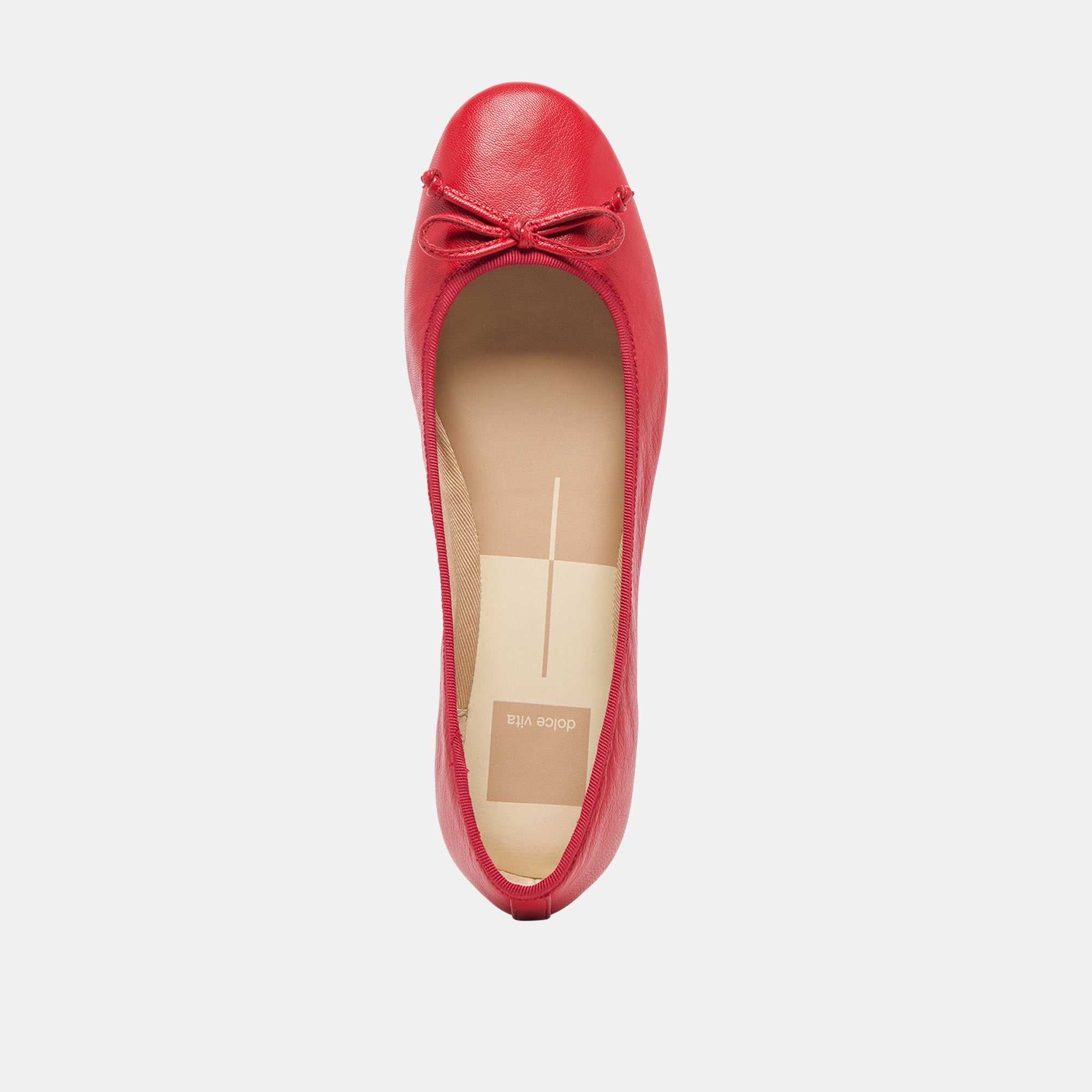 RITLA WIDE BALLET FLATS CHERRY LEATHER - Image 8
