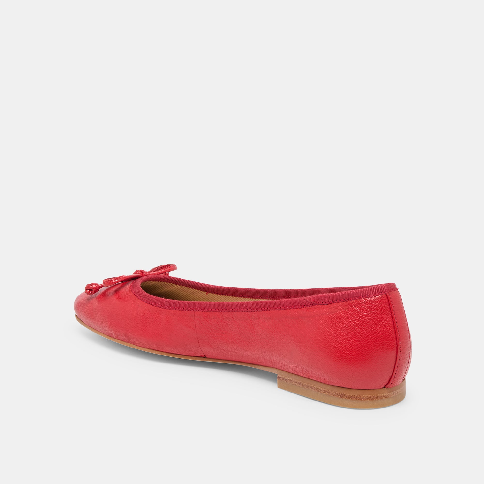 RITLA WIDE BALLET FLATS CHERRY LEATHER - Image 5