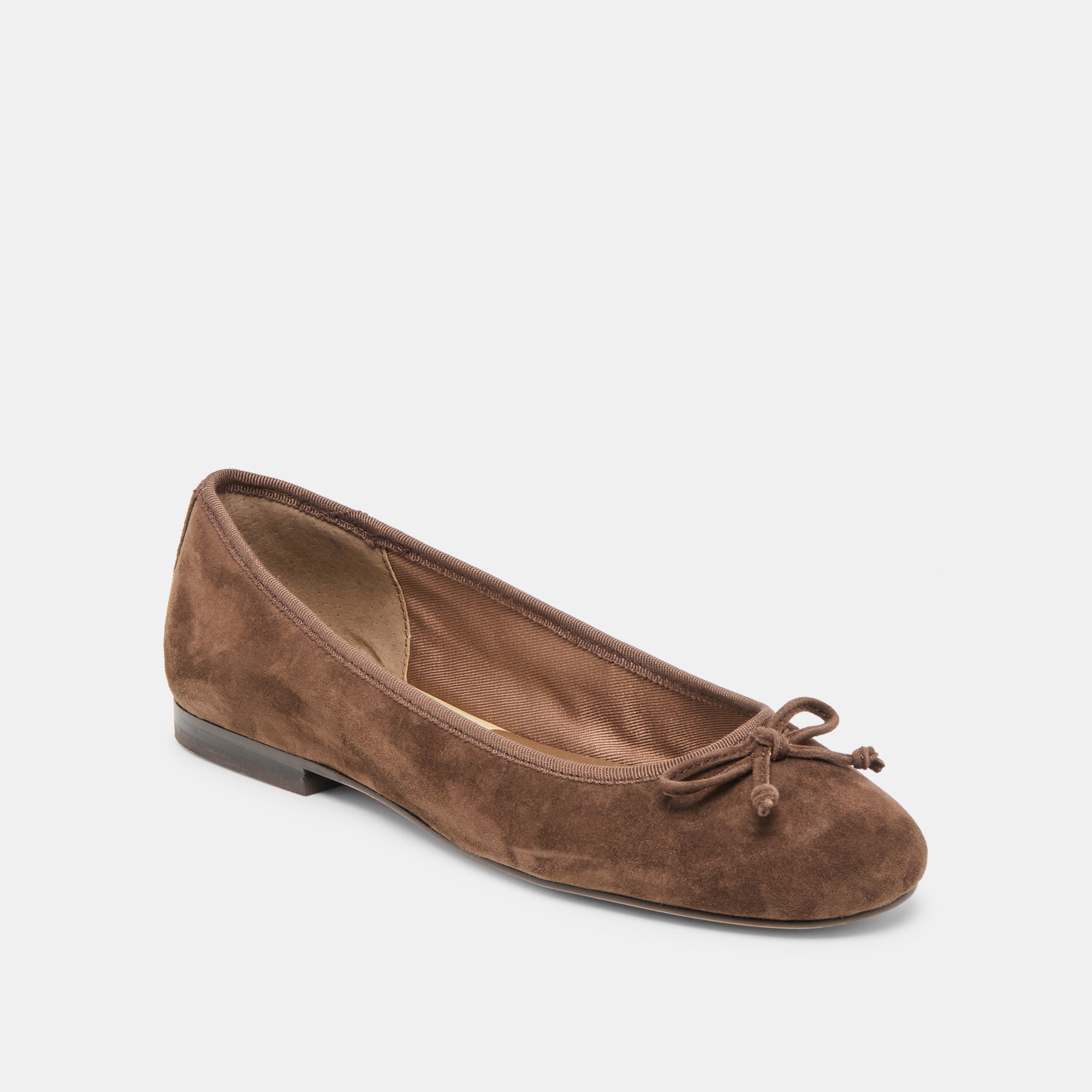 RITLA BALLET FLATS DK BROWN SUEDE - Image 3