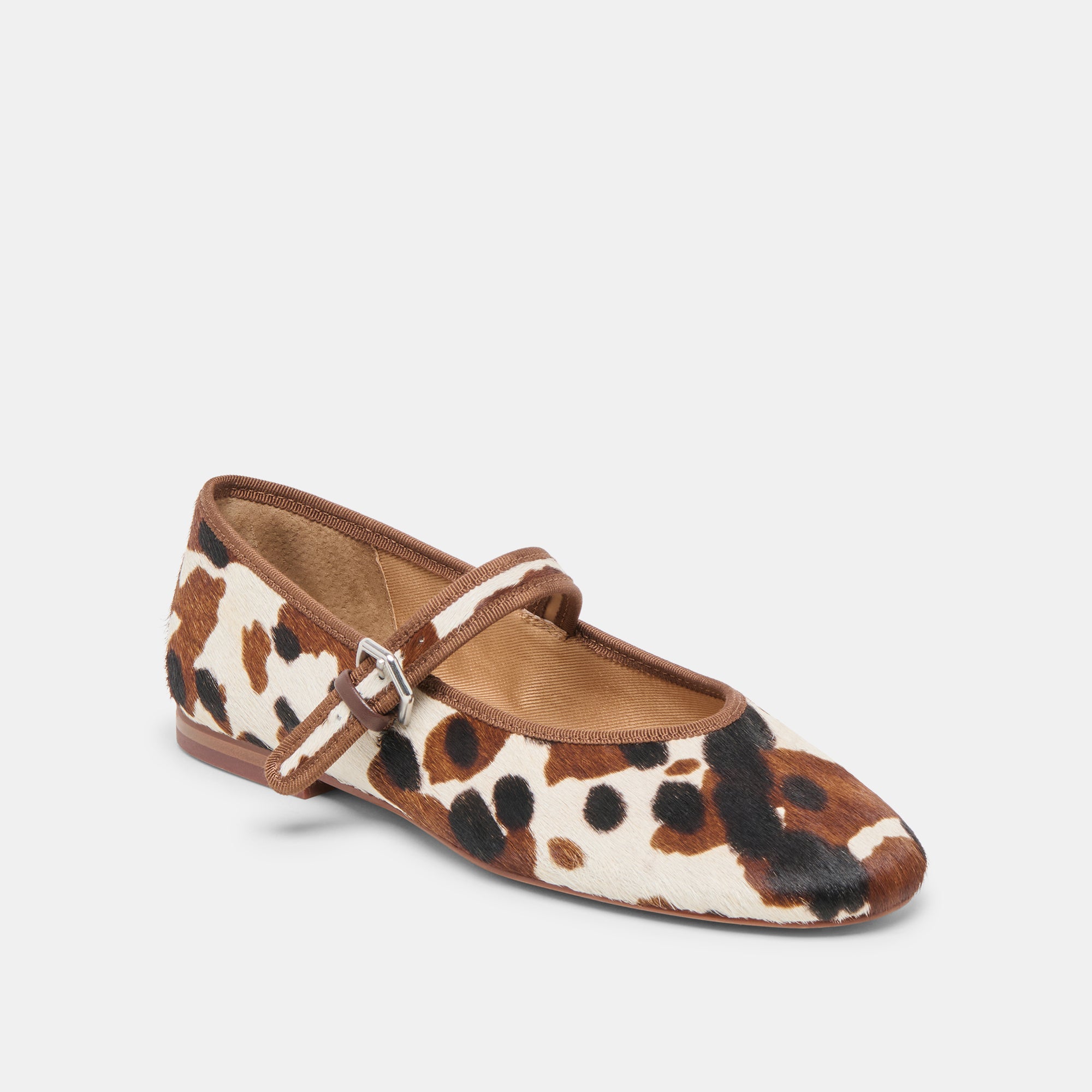 ROSLYN BALLET FLATS COCOA TAURUS CALF HAIR - Image 3