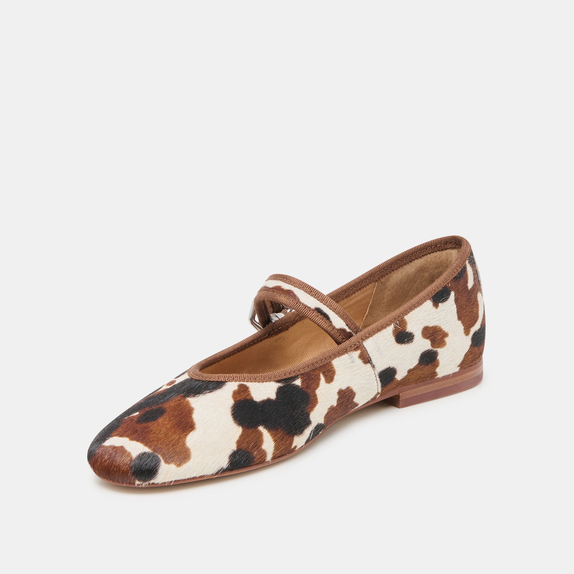 ROSLYN BALLET FLATS COCOA TAURUS CALF HAIR - Image 7
