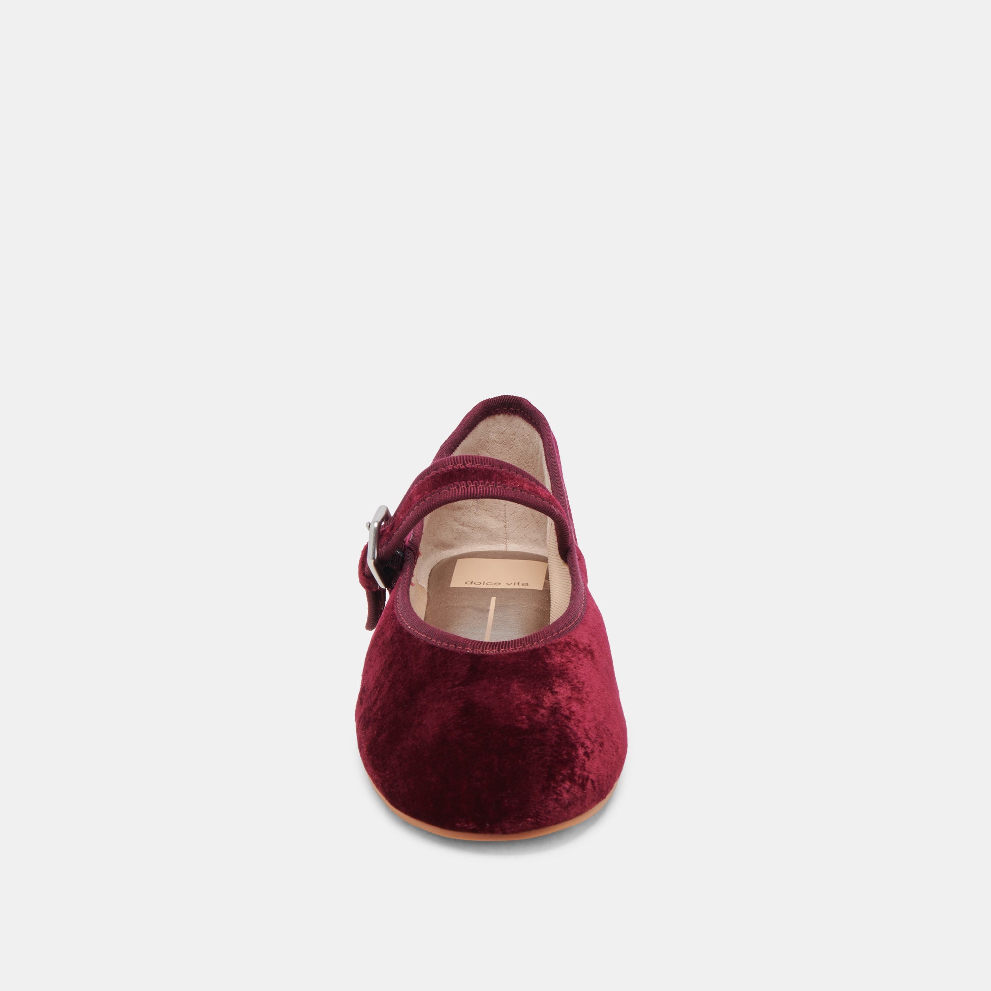 ROSLYN BALLET FLATS WINE VELVET - Image 9
